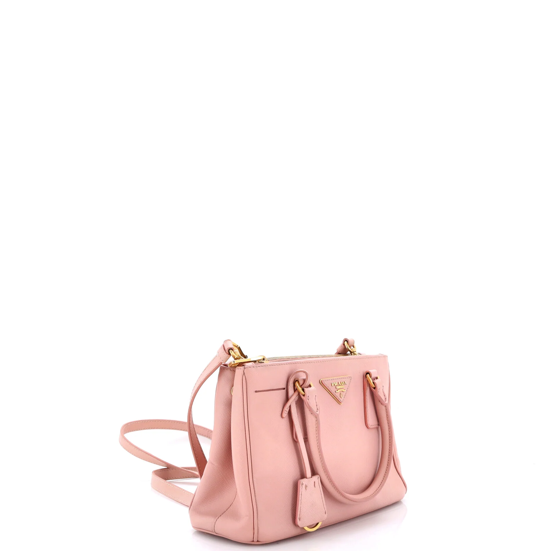 Double Zip Lux Tote Saffiano Leather Small - Image 2