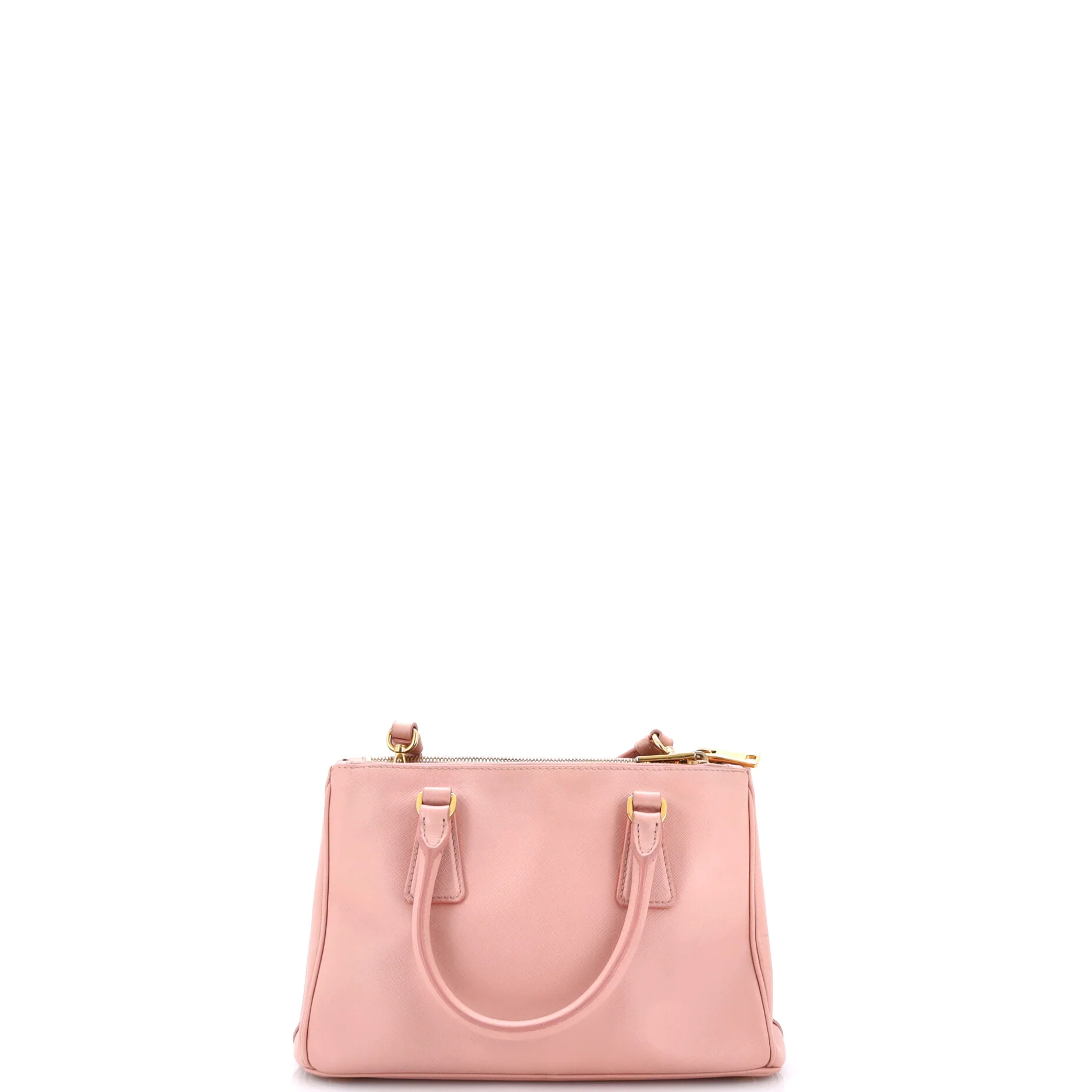 Double Zip Lux Tote Saffiano Leather Small - Image 3