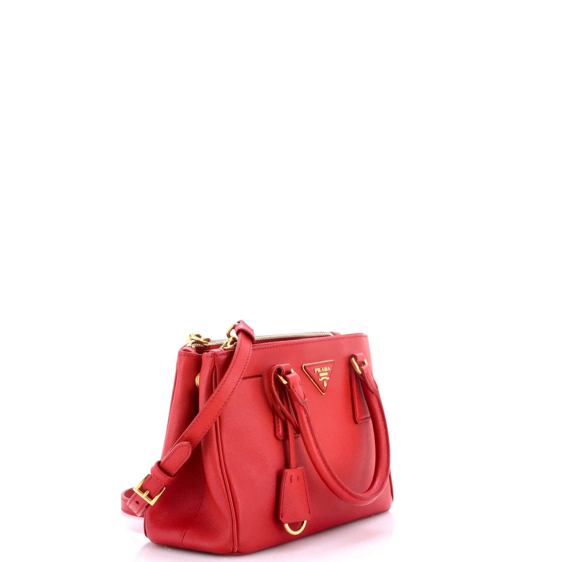 Double Zip Lux Tote Saffiano Leather Small - Image 2