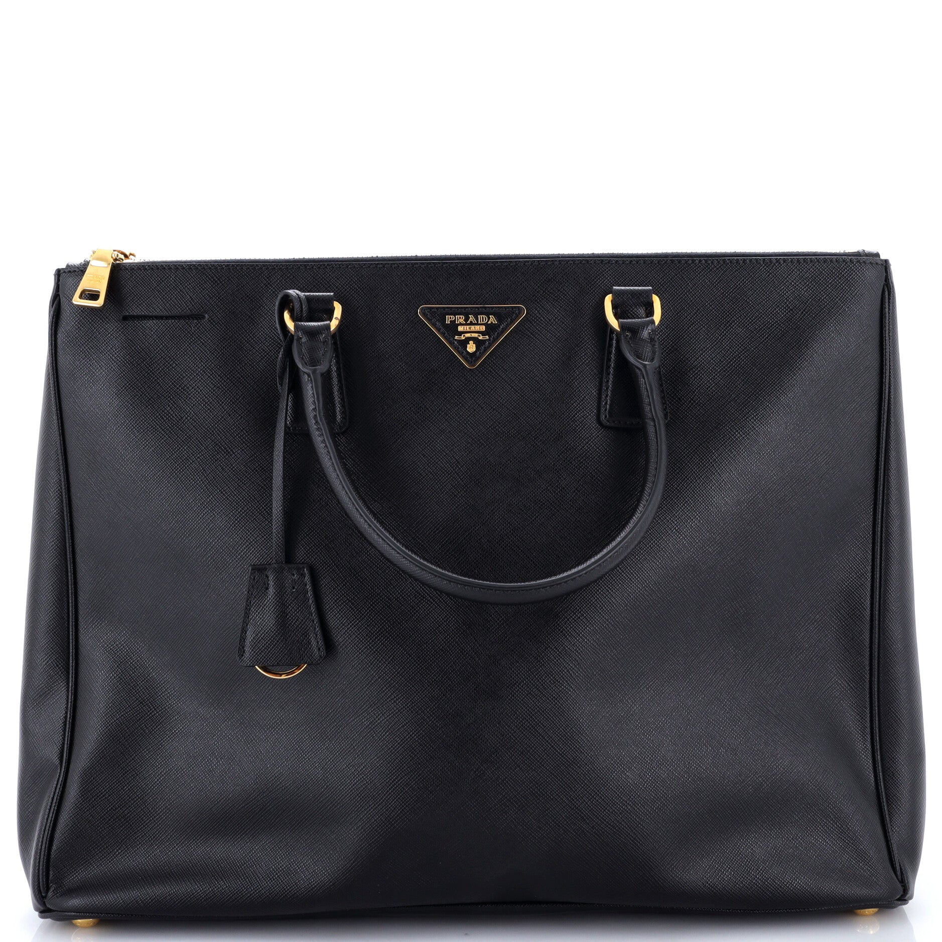 Double Zip Lux Tote Saffiano Leather XL