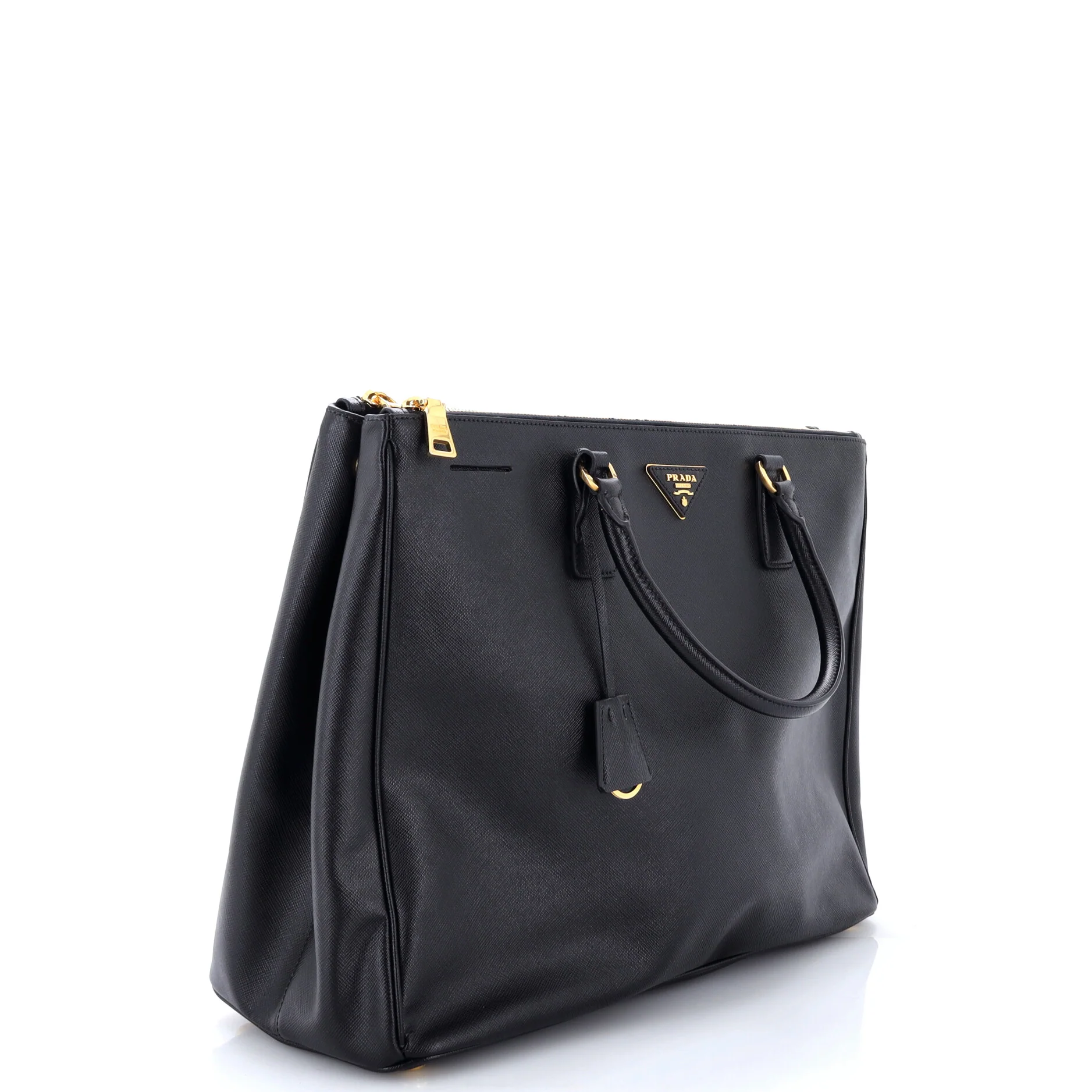 Double Zip Lux Tote Saffiano Leather XL - Image 2