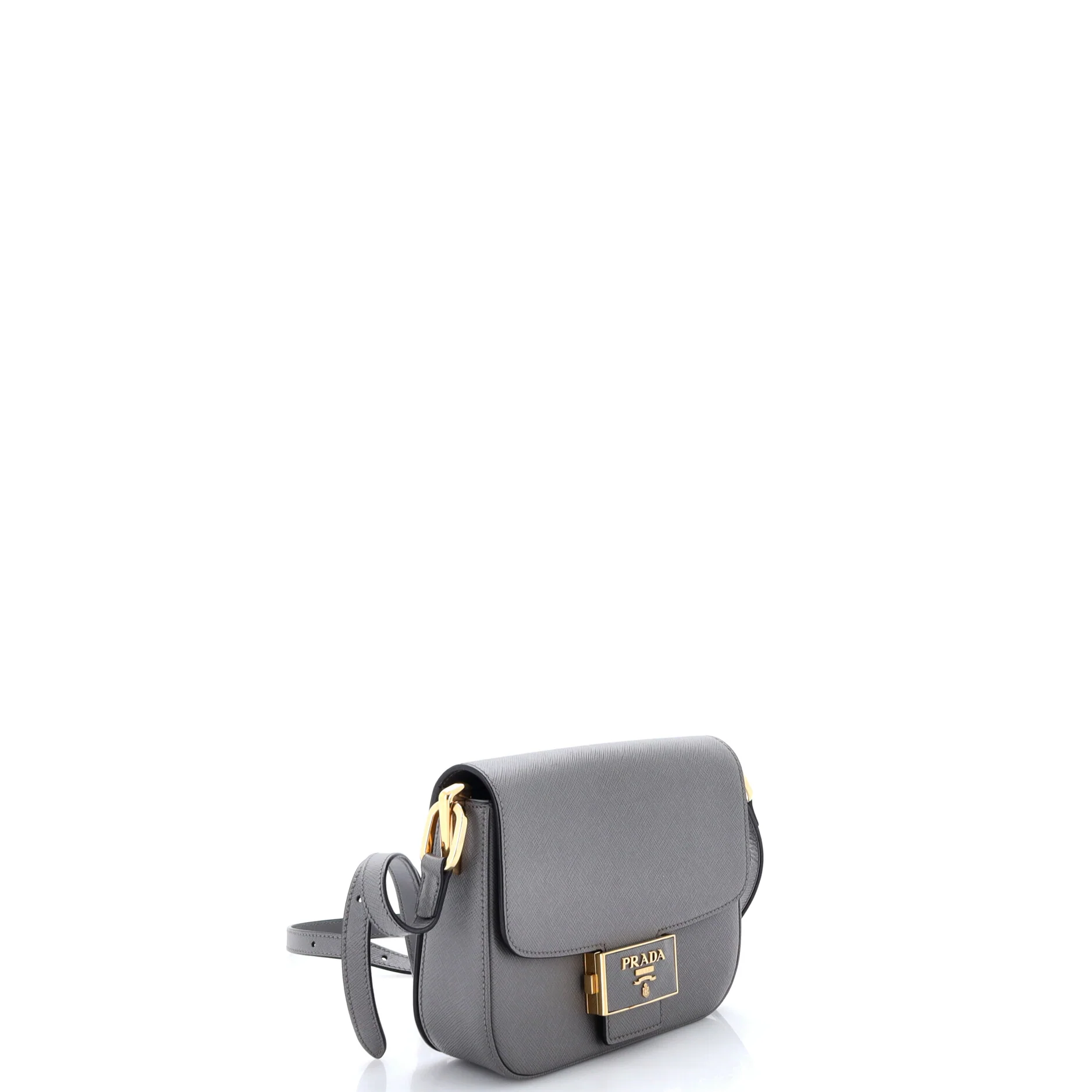 Embleme Flap Bag Saffiano Leather Small - Image 2