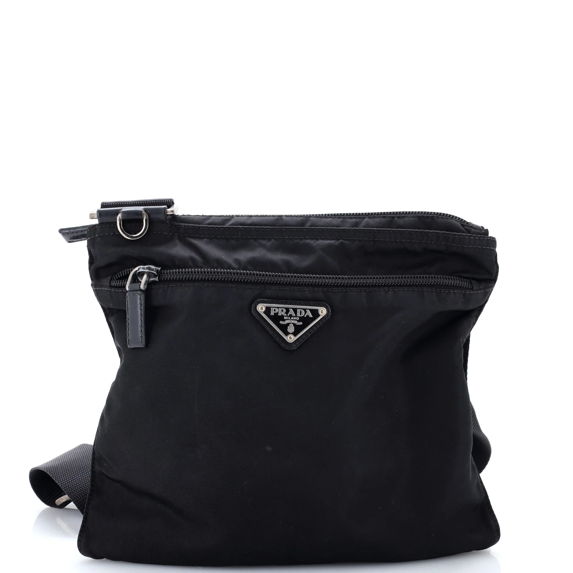 Front Pocket Messenger Bag Tessuto Medium