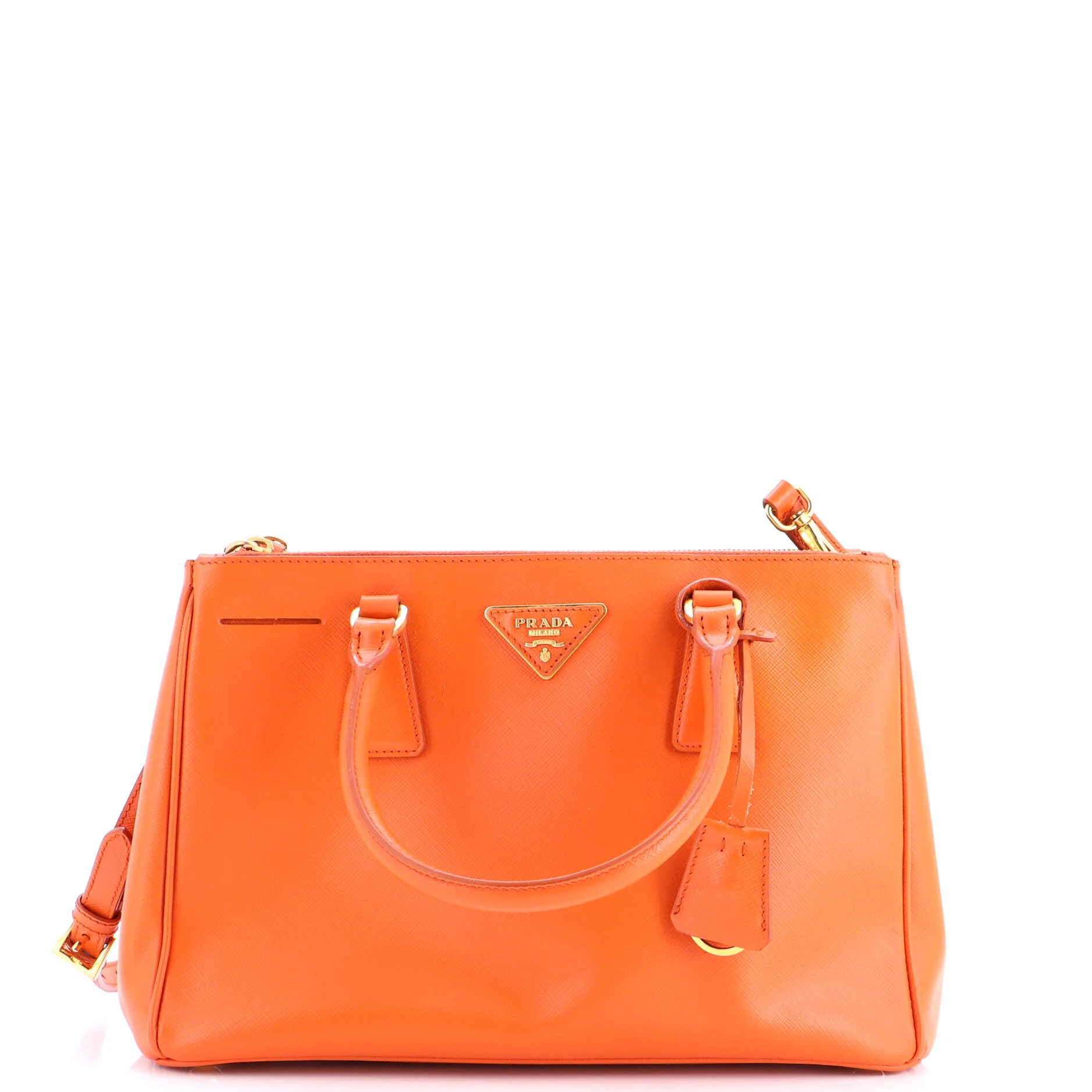 Galleria Double Zip Tote Saffiano Leather Small