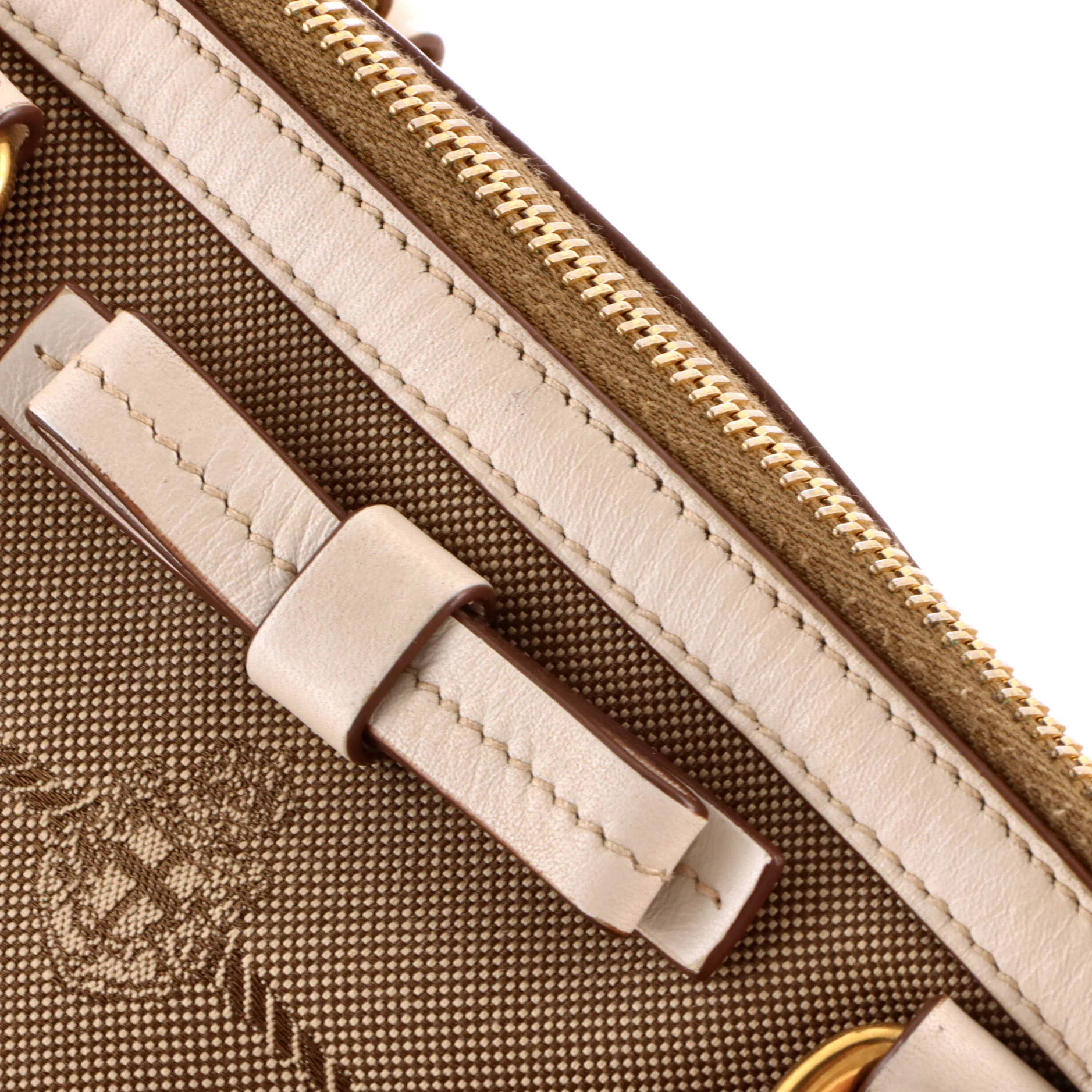 Logo Convertible Zip Tote Canvas with Leather Small - Image 6