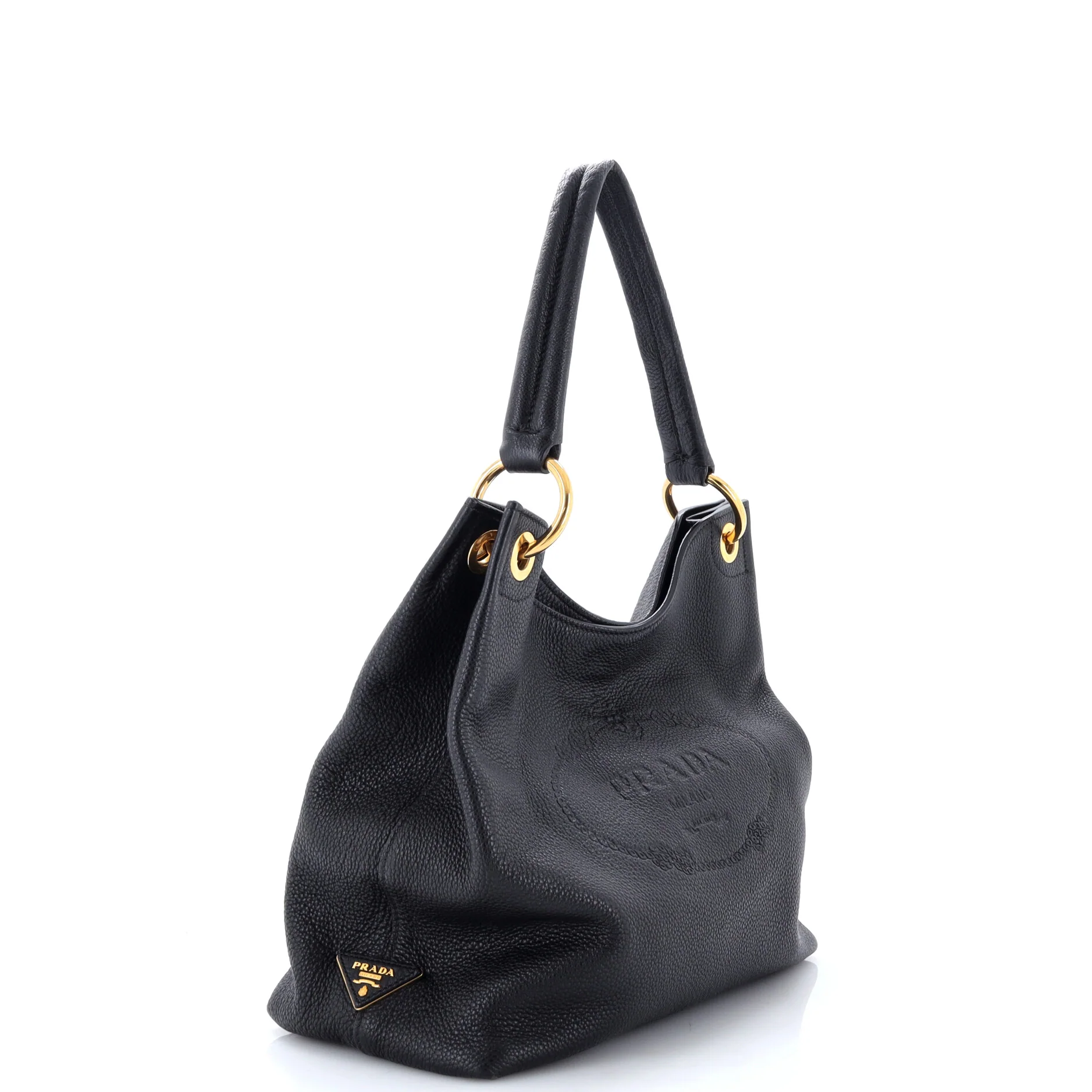 Logo Hobo Embossed Vitello Daino Medium - Image 2