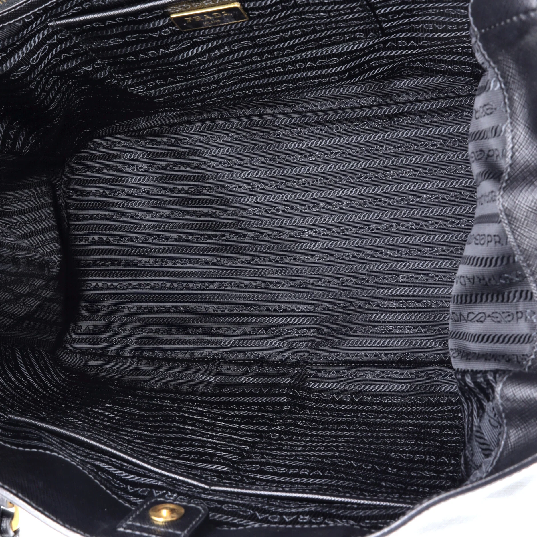 Lux Open Tote Saffiano Leather North South - Image 5