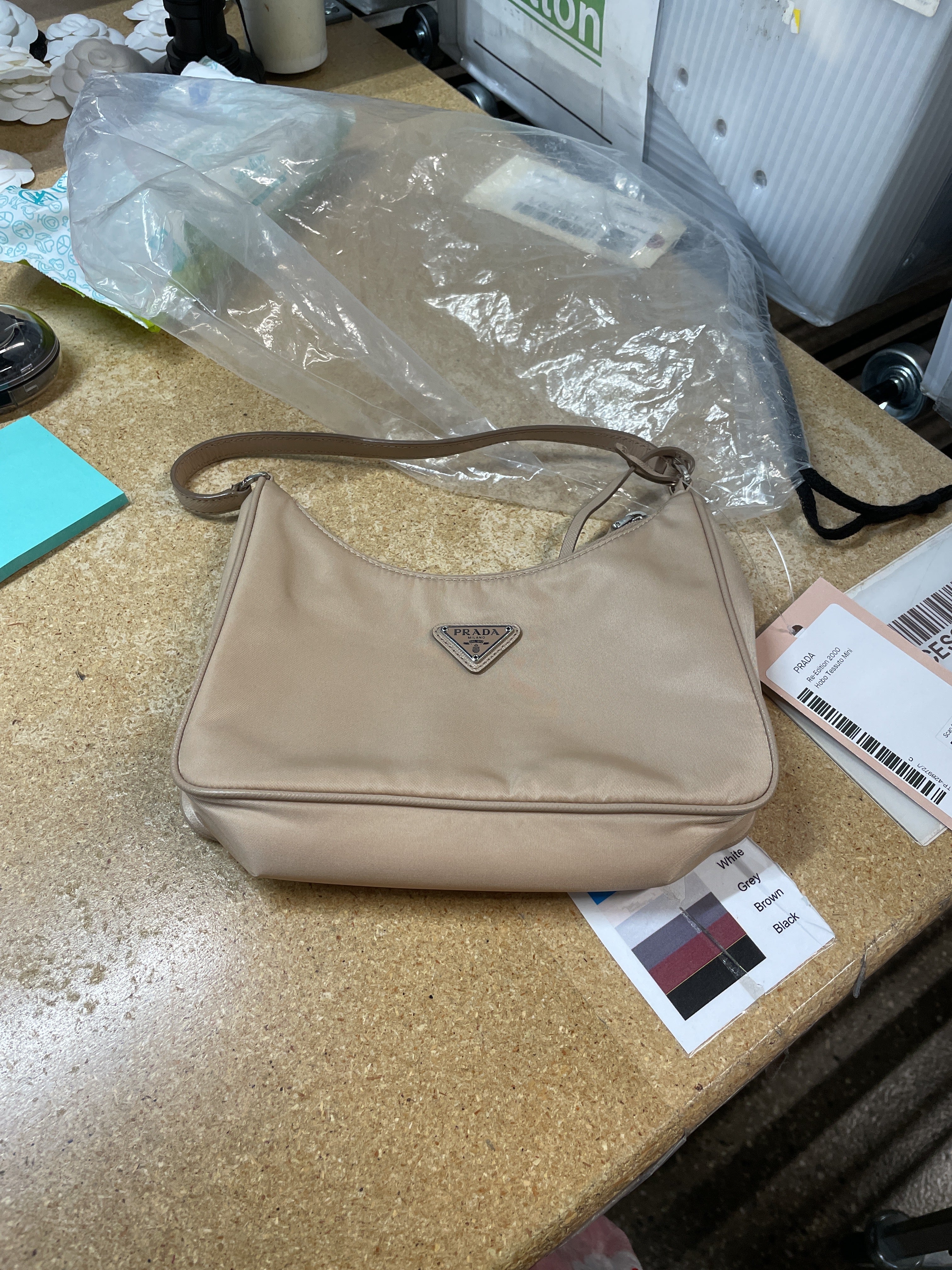 Re-Edition 2005 Hobo Tessuto with Saffiano Leather Mini - Image 6