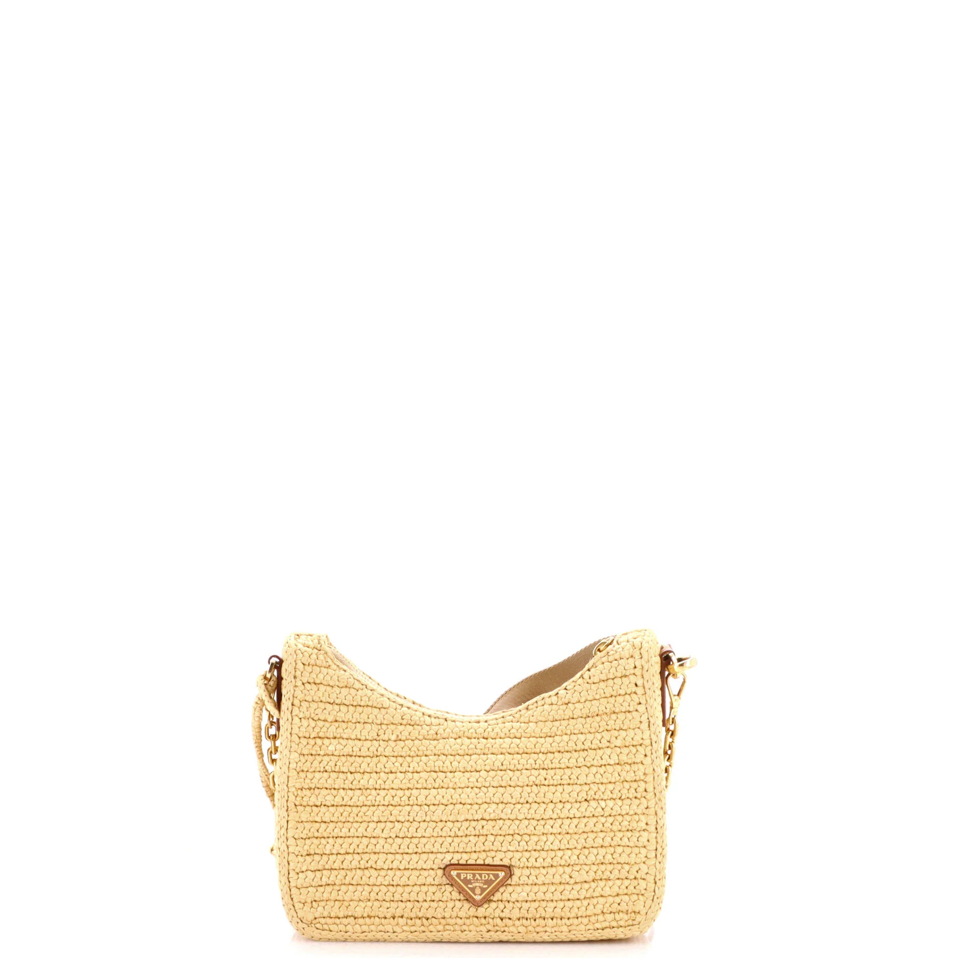 Re-Edition 2000 Shoulder Bag Raffia Mini - Image 3