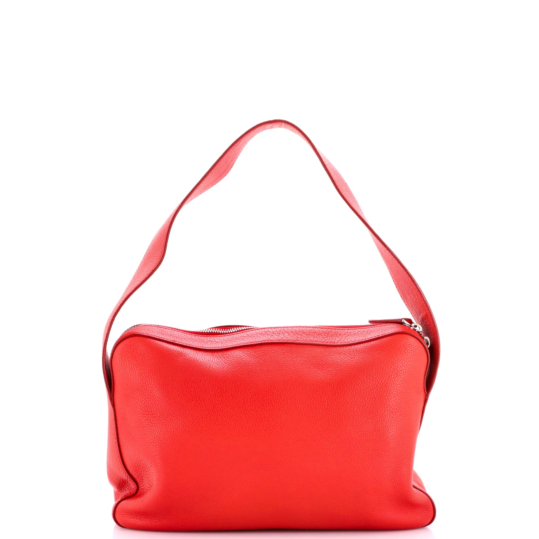 Top Zip Shoulder Bag Vitello Daino Medium - Image 3