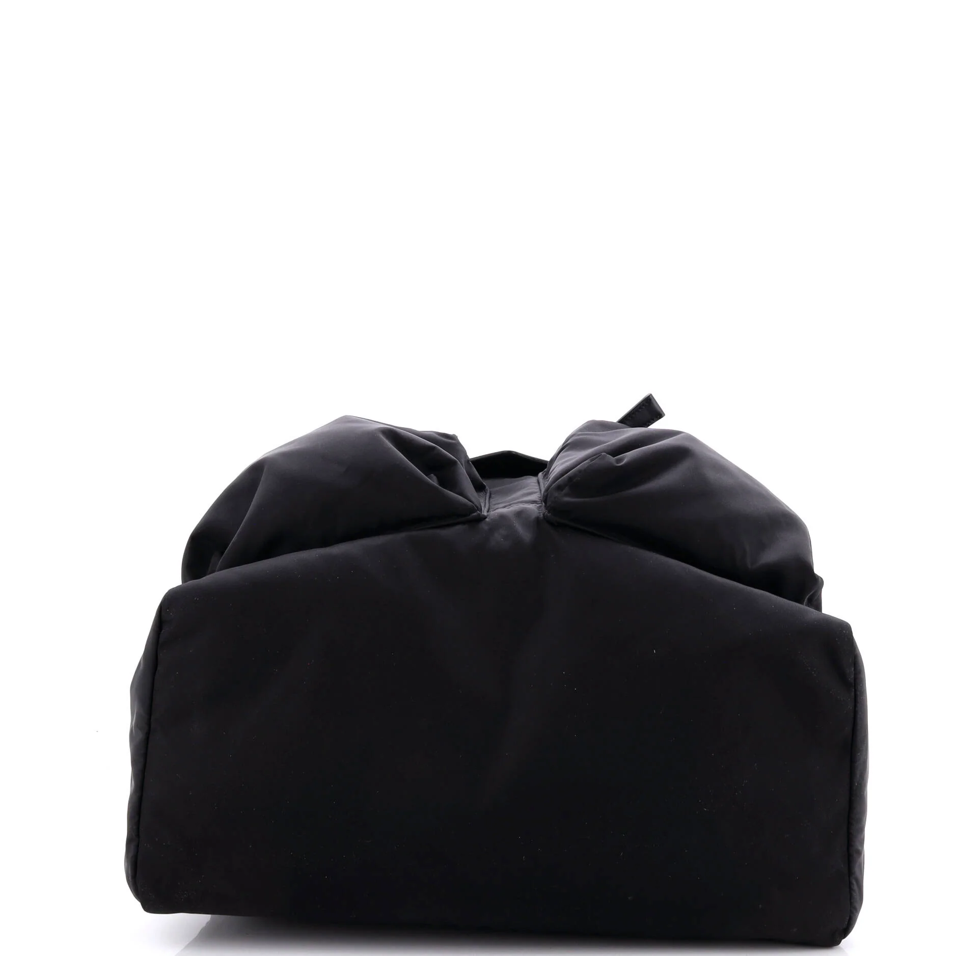 Triangle Convertible Backpack Re-Nylon with Leather - Image 4
