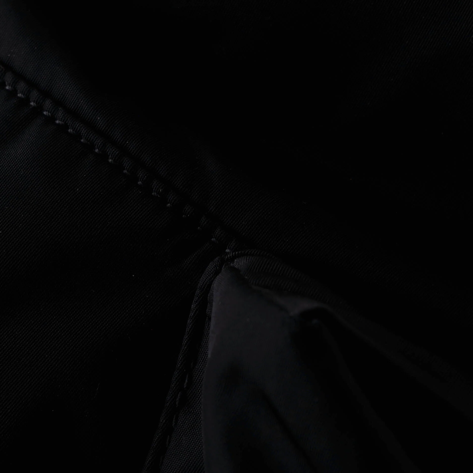 Triangle Convertible Backpack Re-Nylon with Leather - Image 6