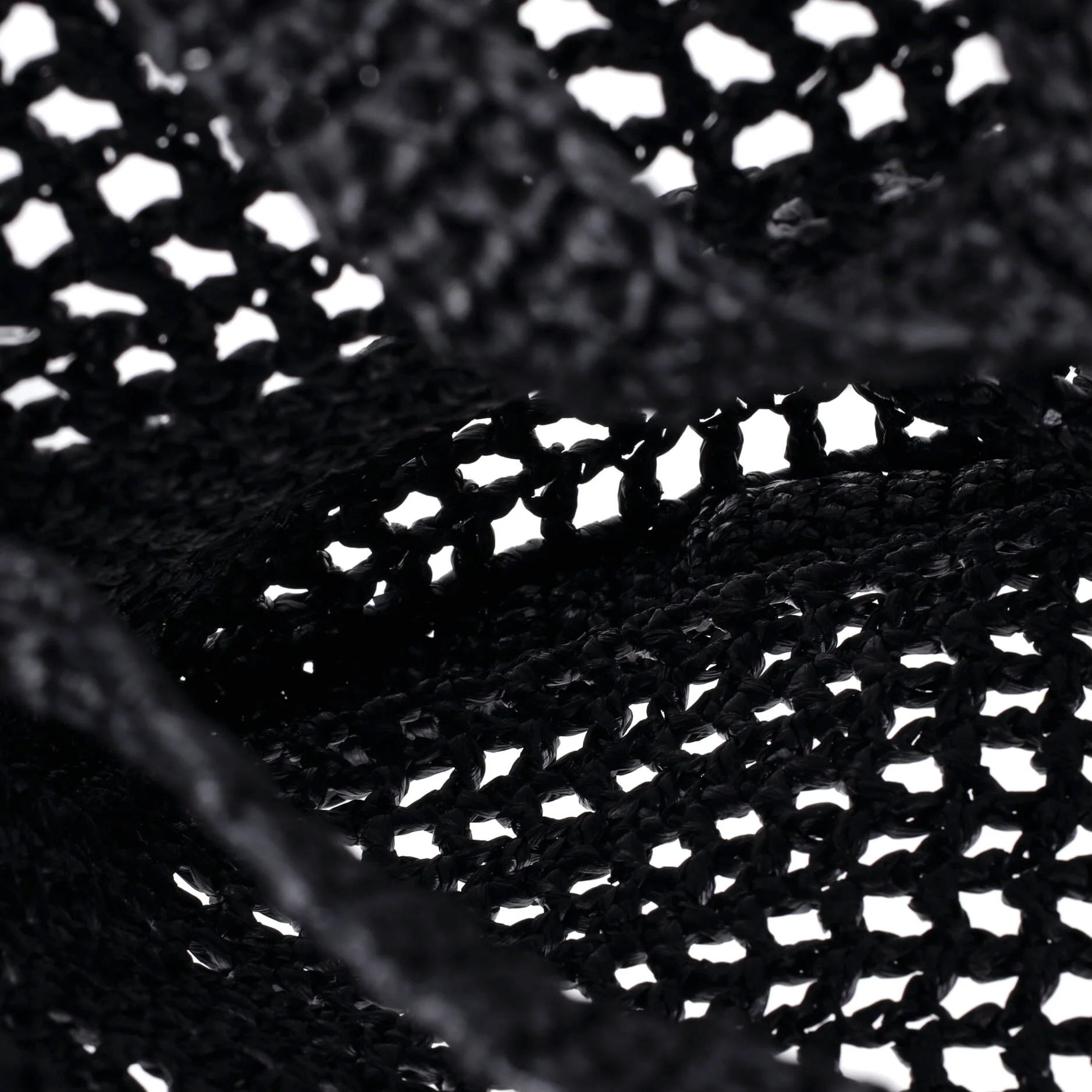 Triangle Logo Open Tote Raffia - Image 5