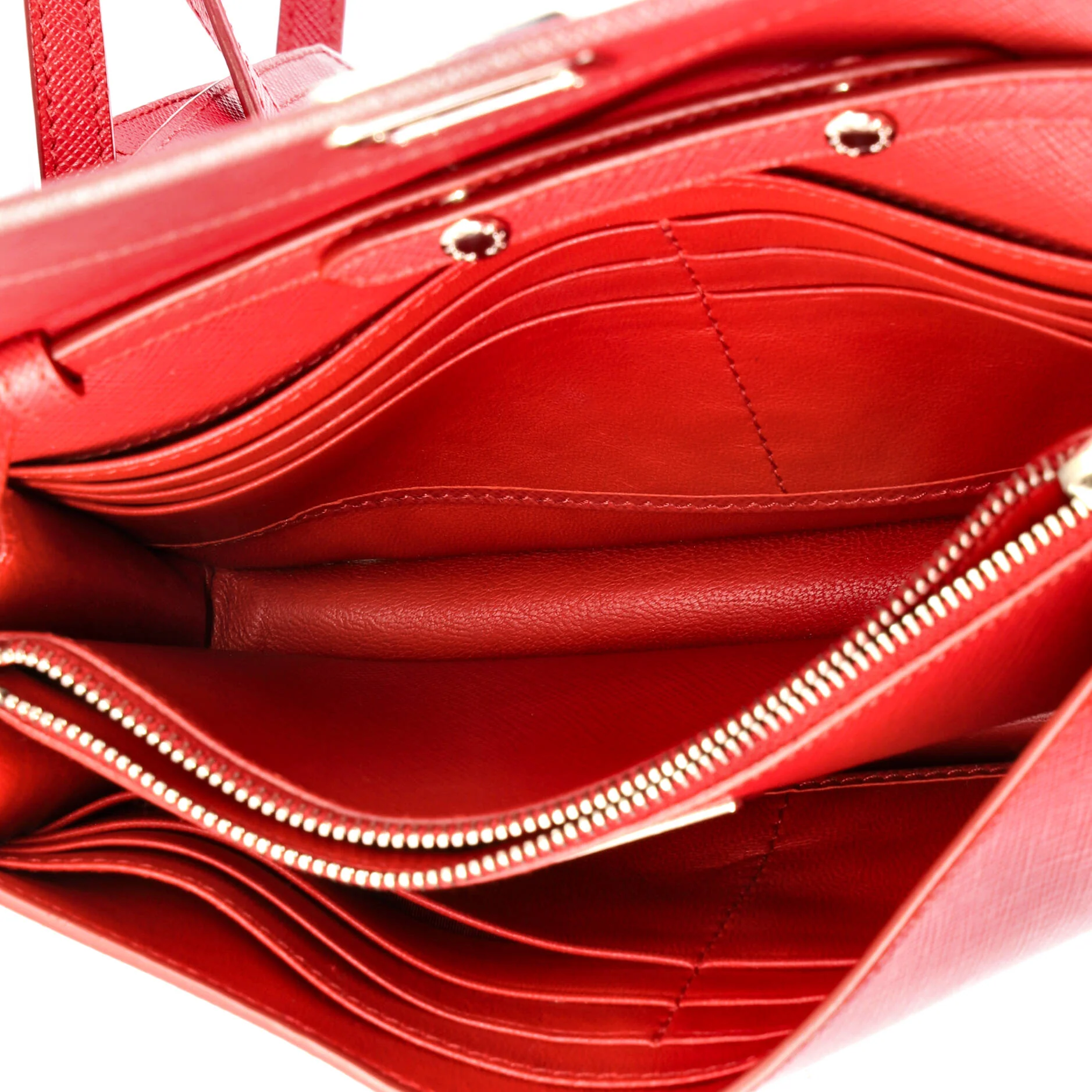 Turn Lock Wallet Crossbody Saffiano Leather Small - Image 5