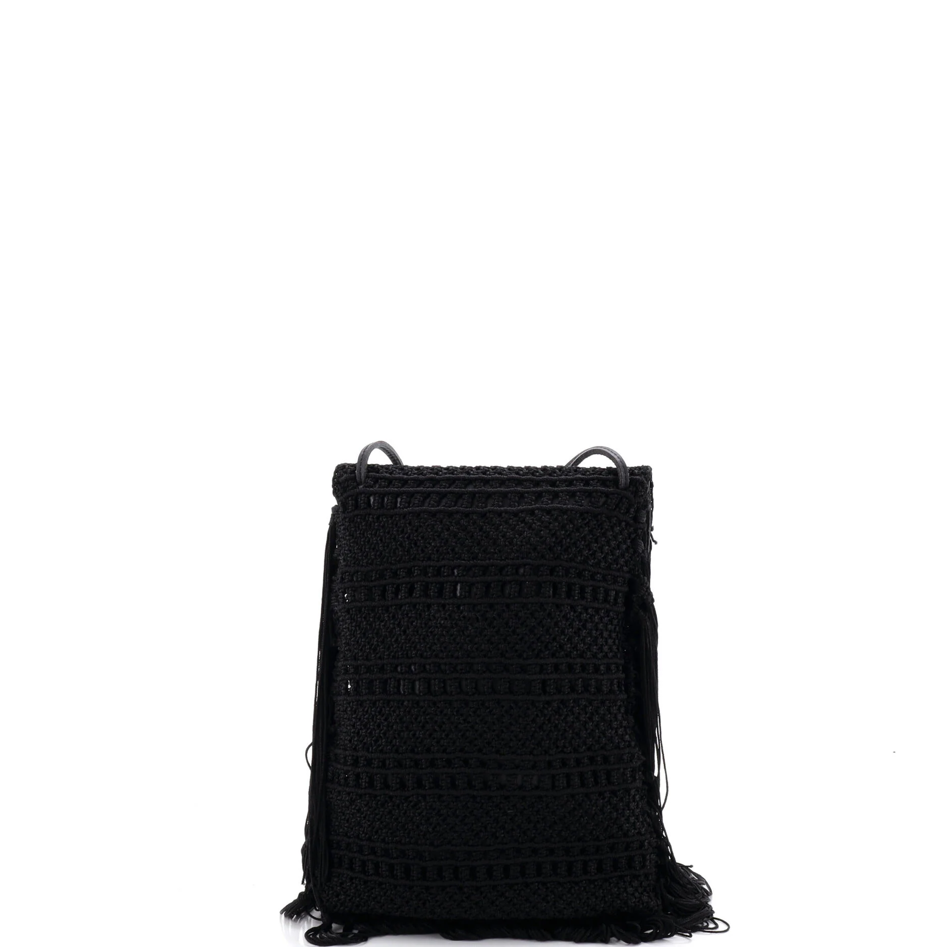 Anita Flat Fringe Crossbody Bag Crochet - Image 3