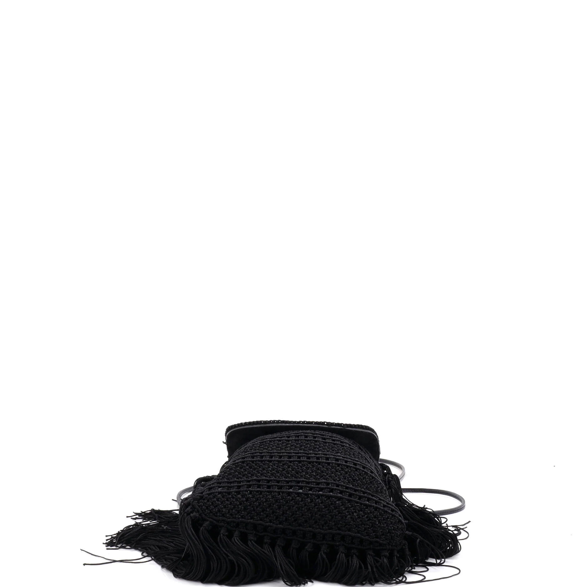 Anita Flat Fringe Crossbody Bag Crochet - Image 4