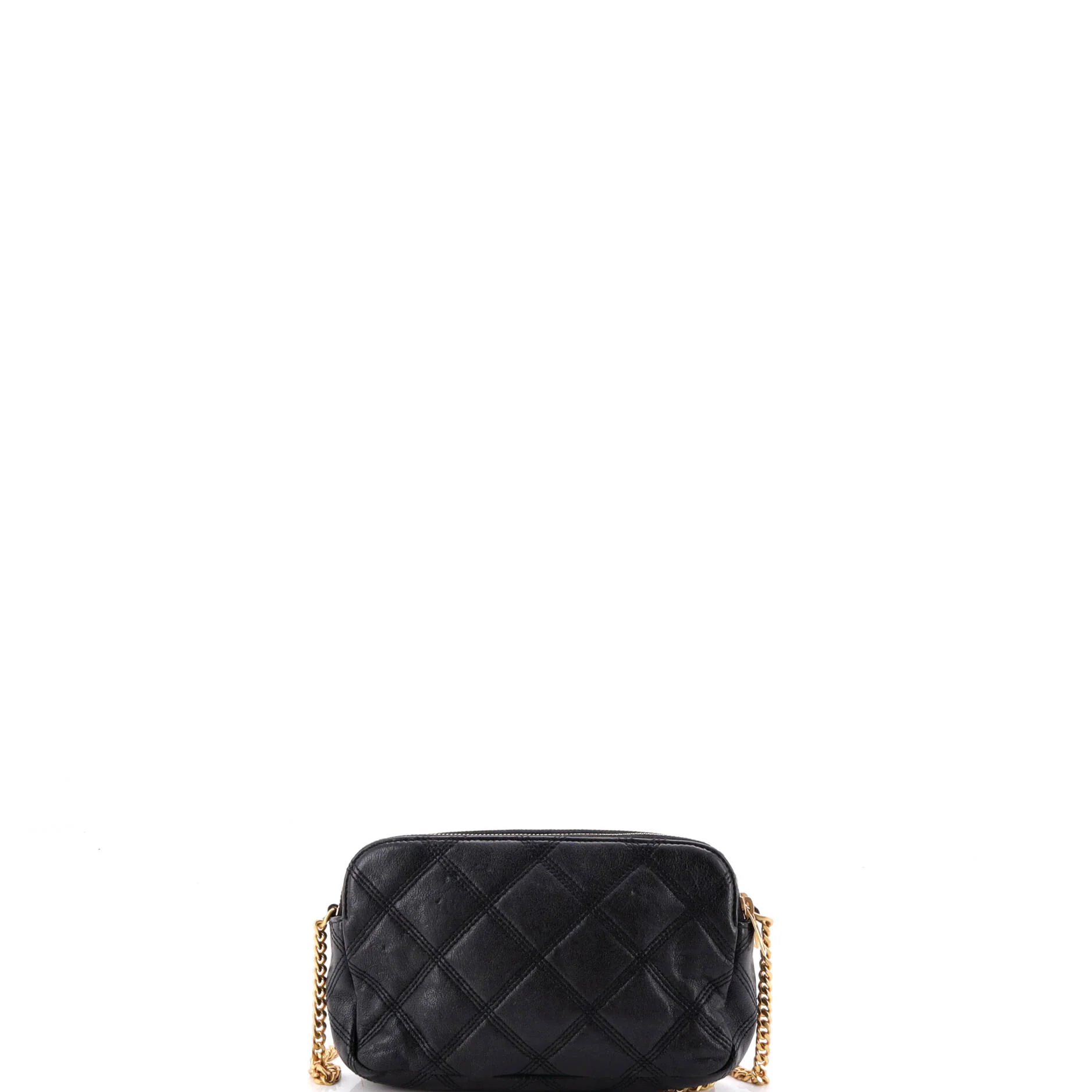Becky Double Zip Crossbody Bag Quilted Leather Mini - Image 3