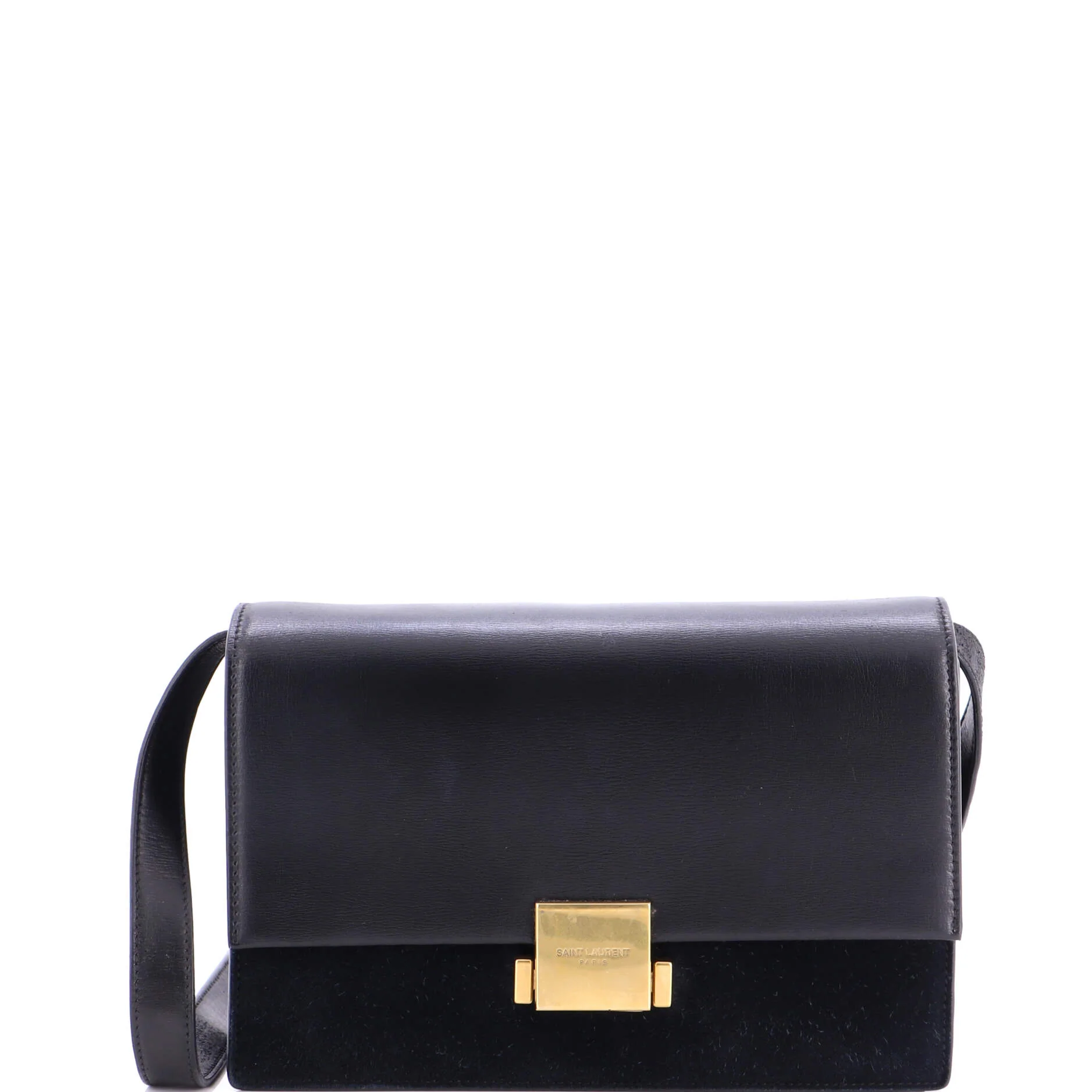 Bellechasse Shoulder Bag Suede and Leather Medium