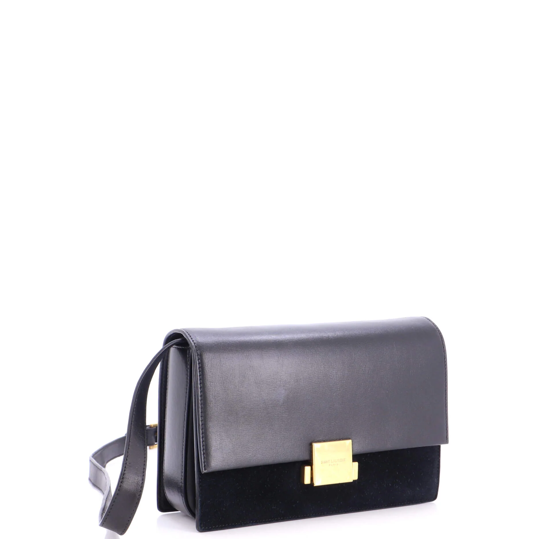 Bellechasse Shoulder Bag Suede and Leather Medium - Image 2
