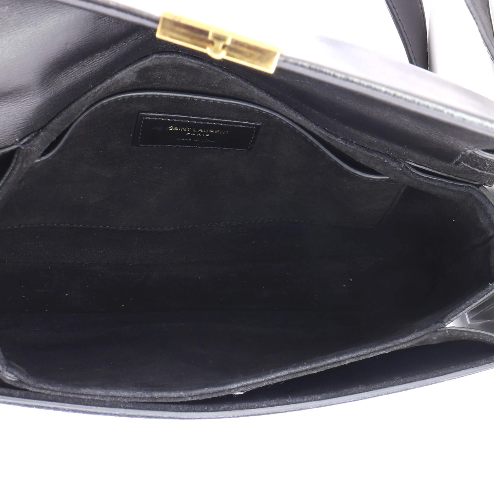 Bellechasse Shoulder Bag Suede and Leather Medium - Image 5