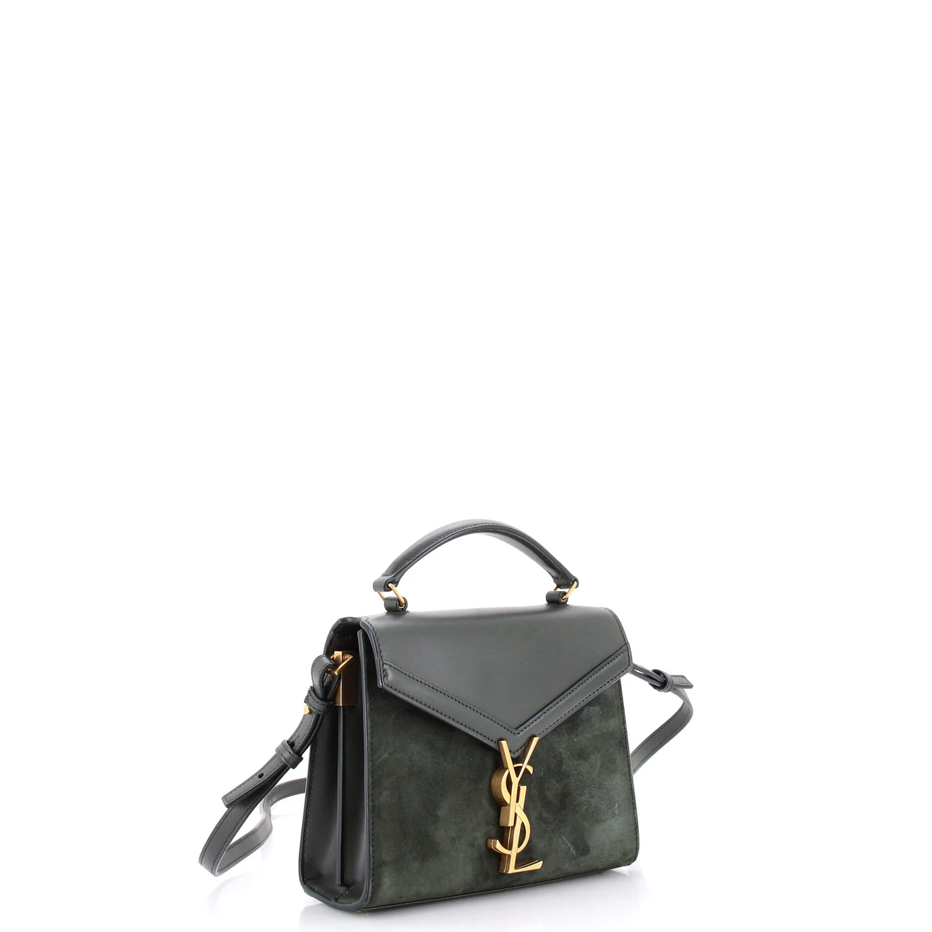 Cassandra Top Handle Bag Leather and Suede Mini - Image 2