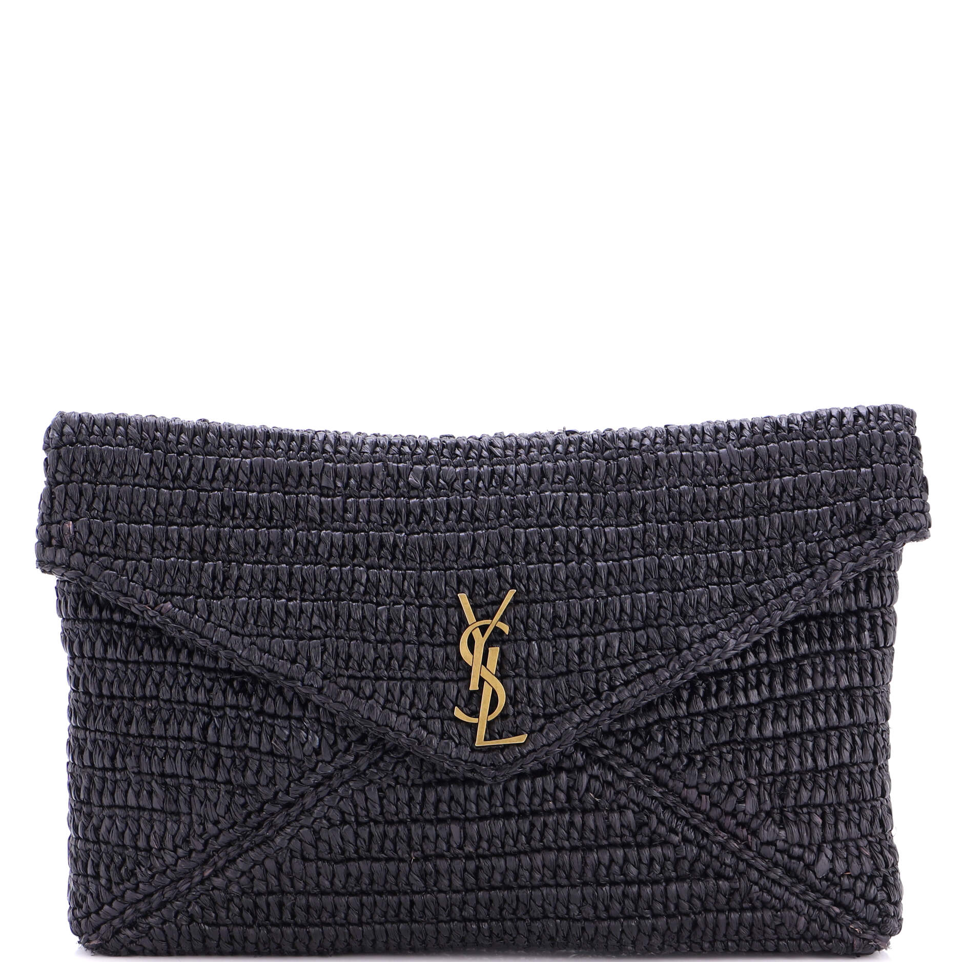 Cassandre Envelope Clutch Raffia Large