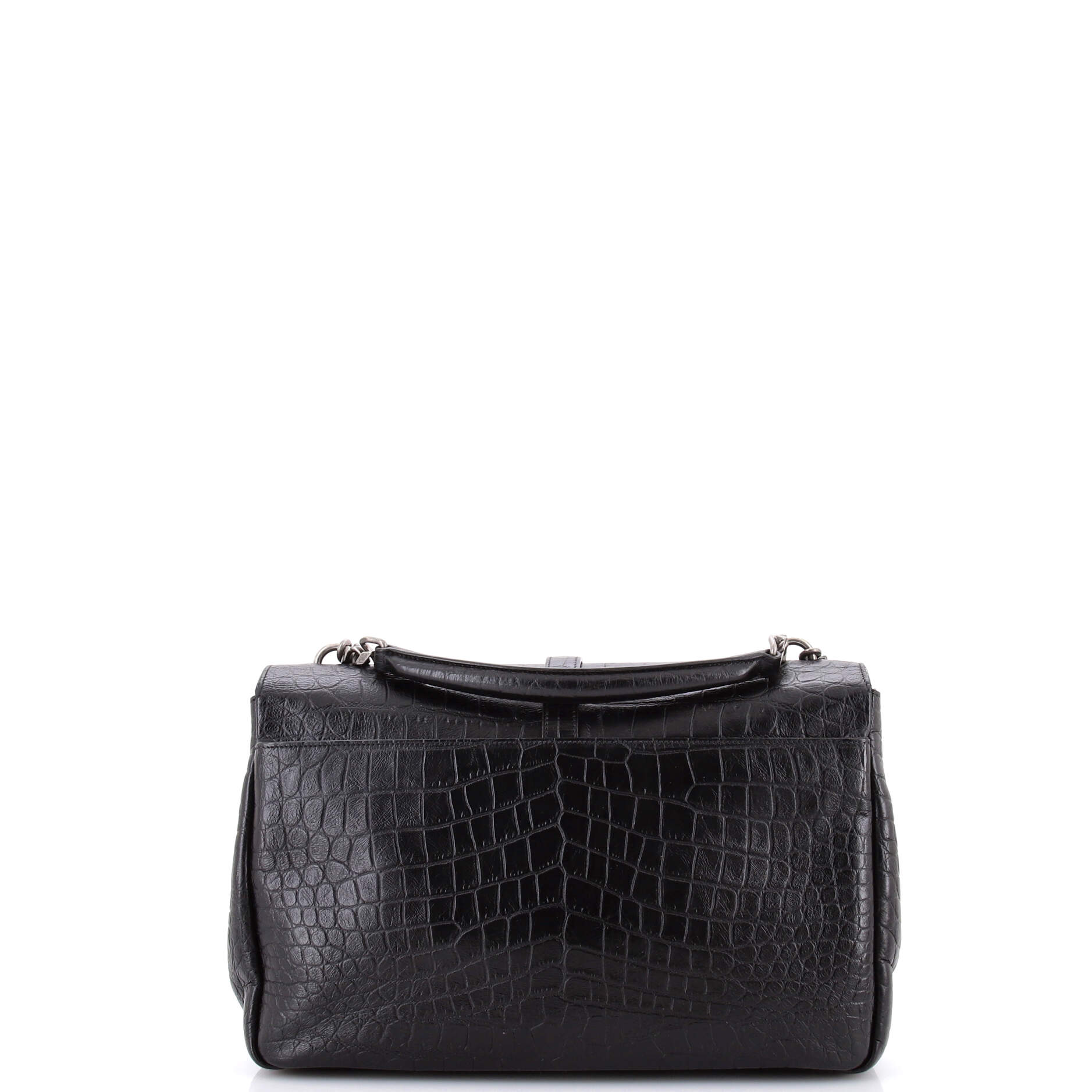 Classic Monogram College Bag Crocodile Embossed Leather Large - Image 3