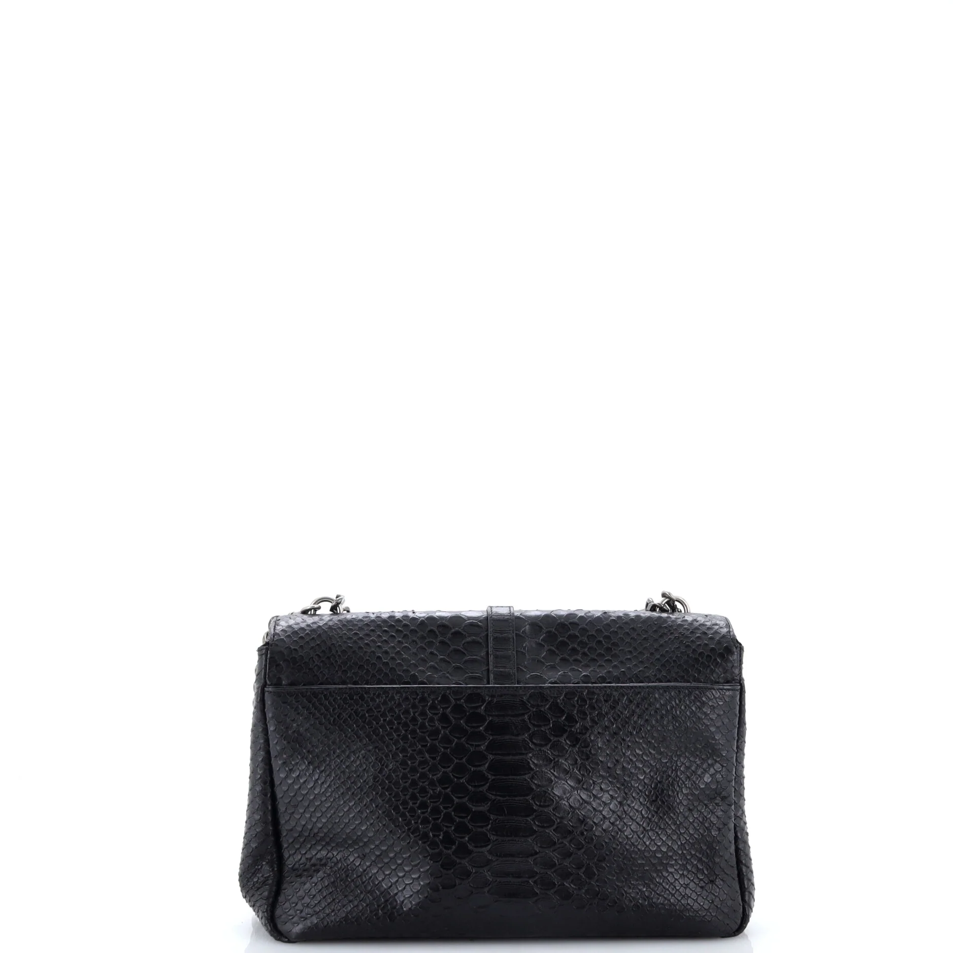 Classic Monogram College Bag Python Embossed Leather Large - Image 3