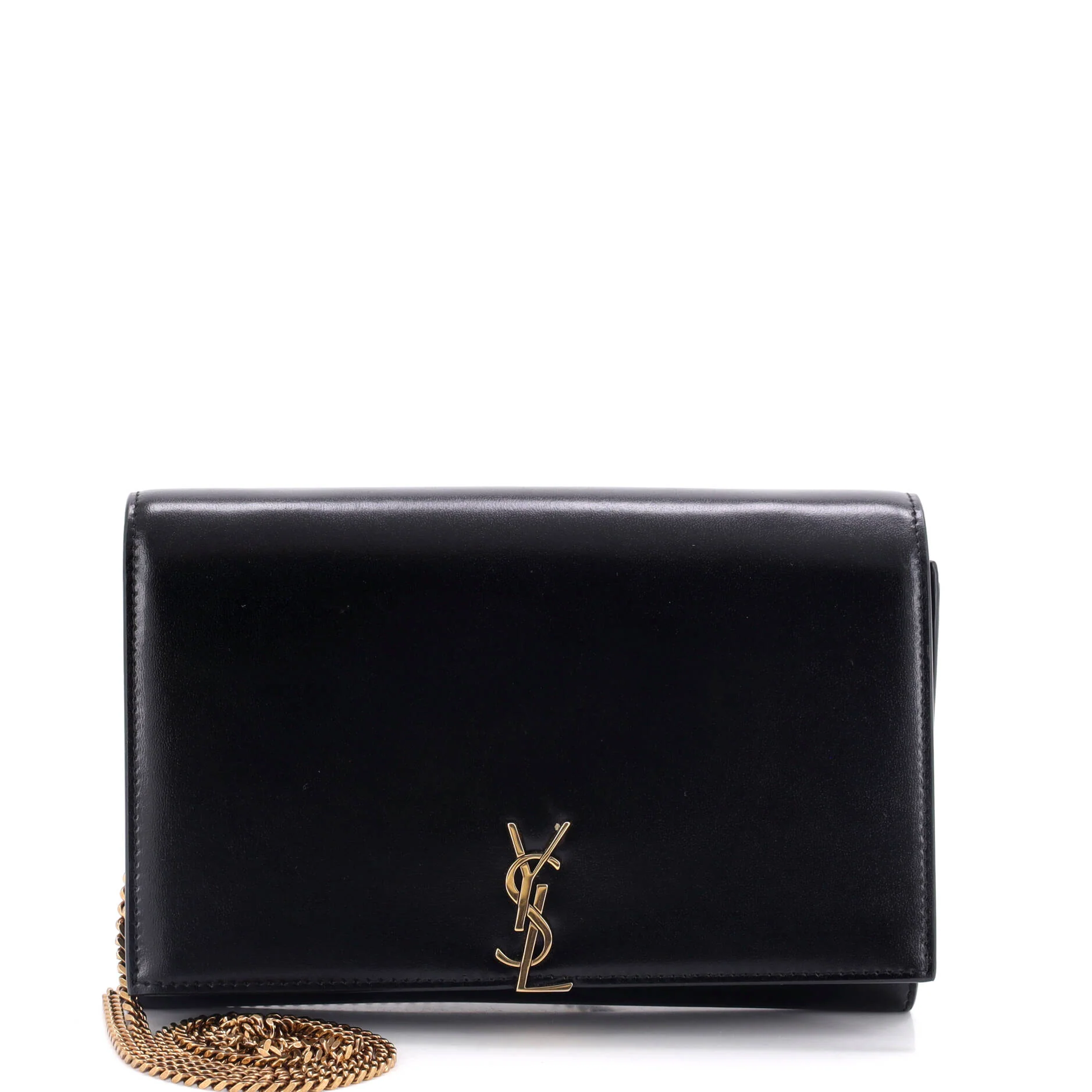 Classic Monogram Flap Chain Wallet Leather