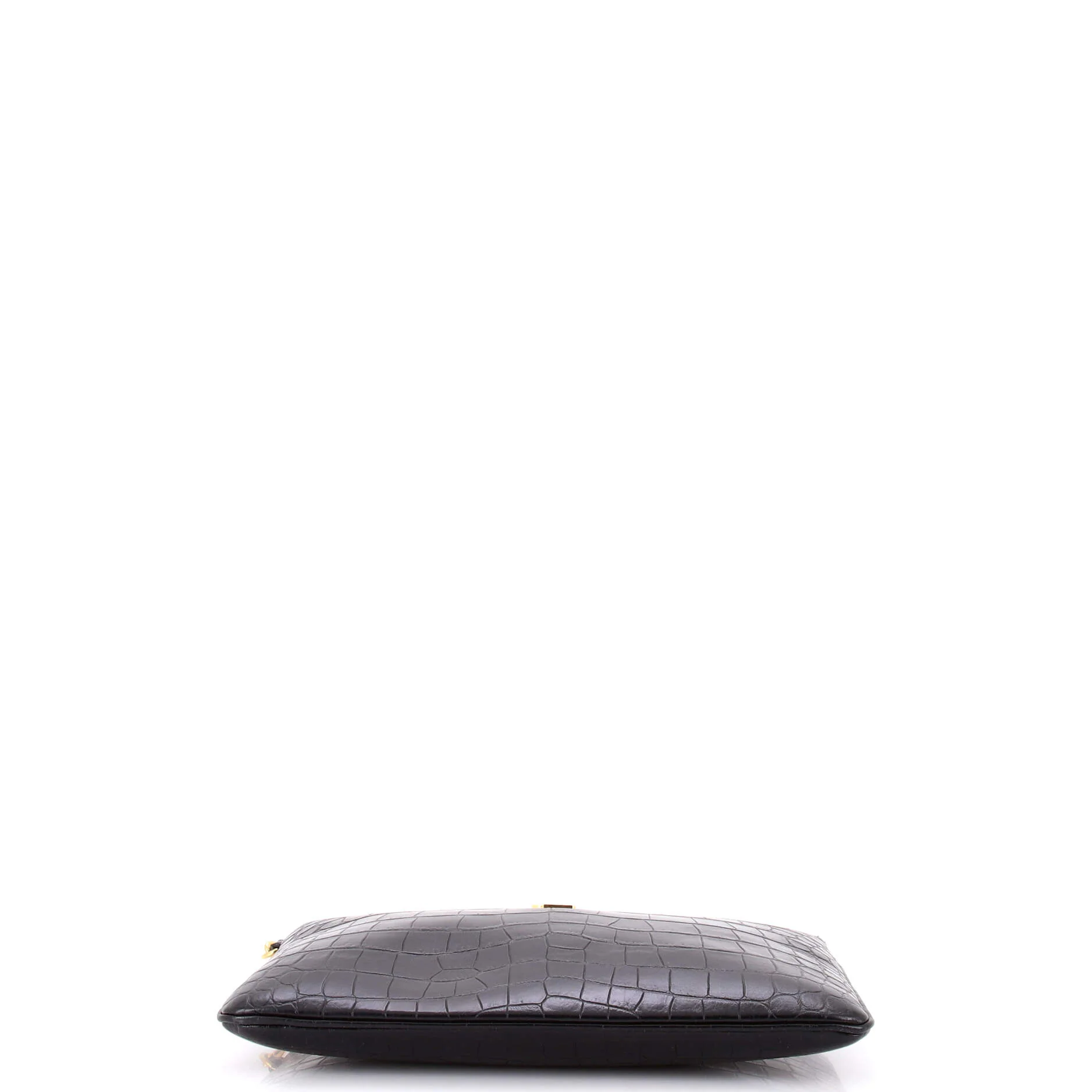 Classic Monogram Tablet Wristlet Pouch Crocodile Embossed Leather - Image 4