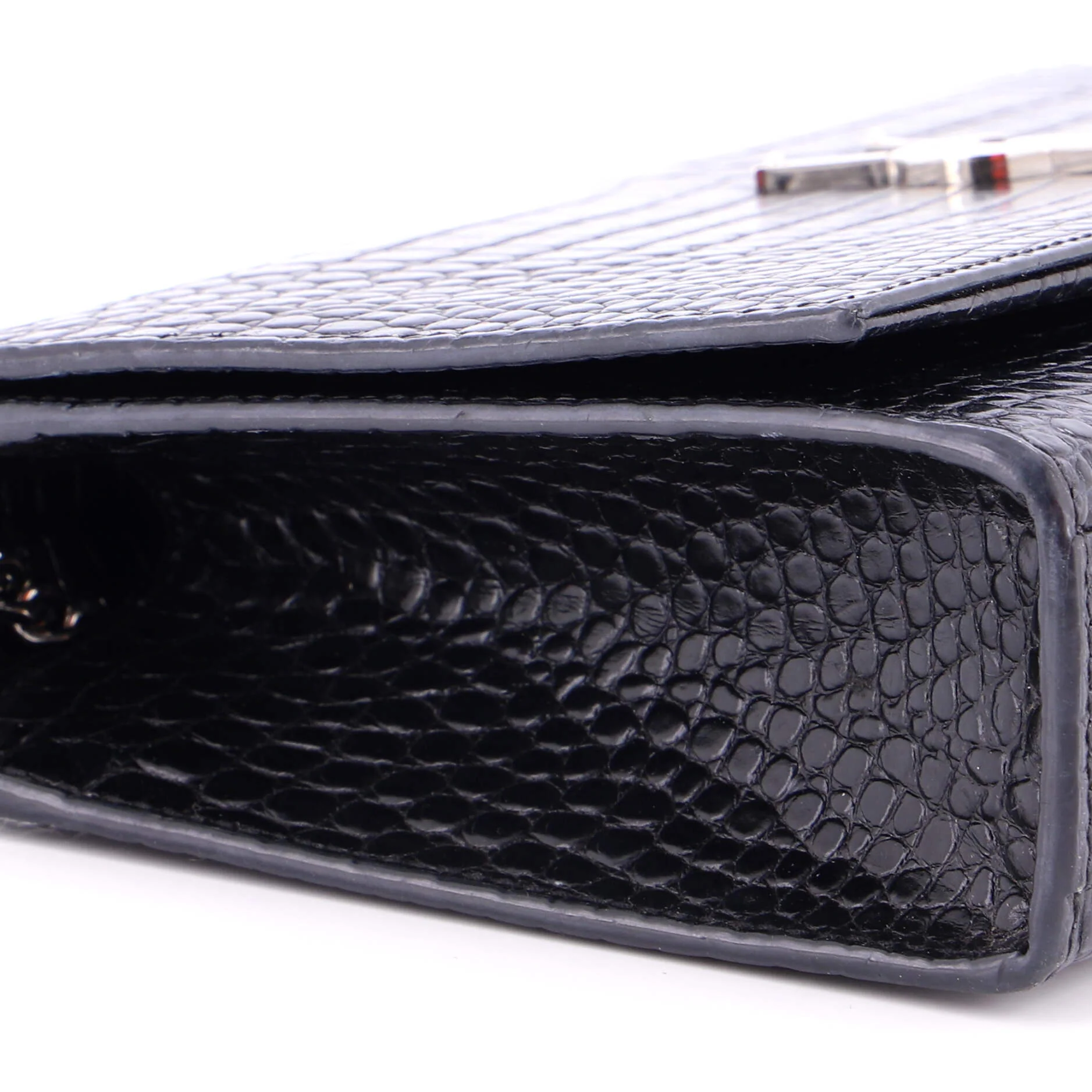 Classic Monogram Tassel Crossbody Bag Crocodile Embossed Leather Medium - Image 6