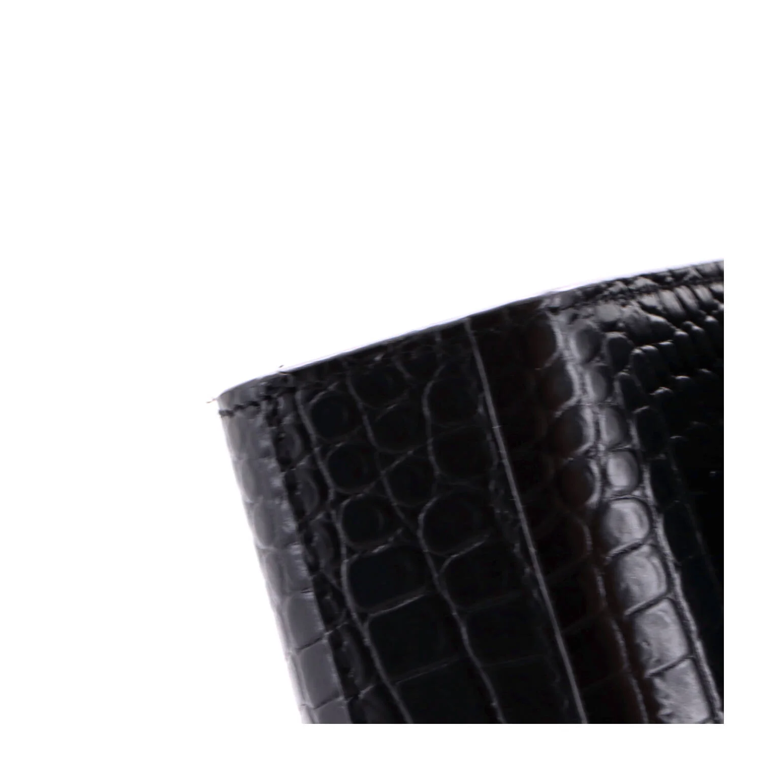 Classic Monogram Tassel Crossbody Bag Crocodile Embossed Leather Small - Image 6
