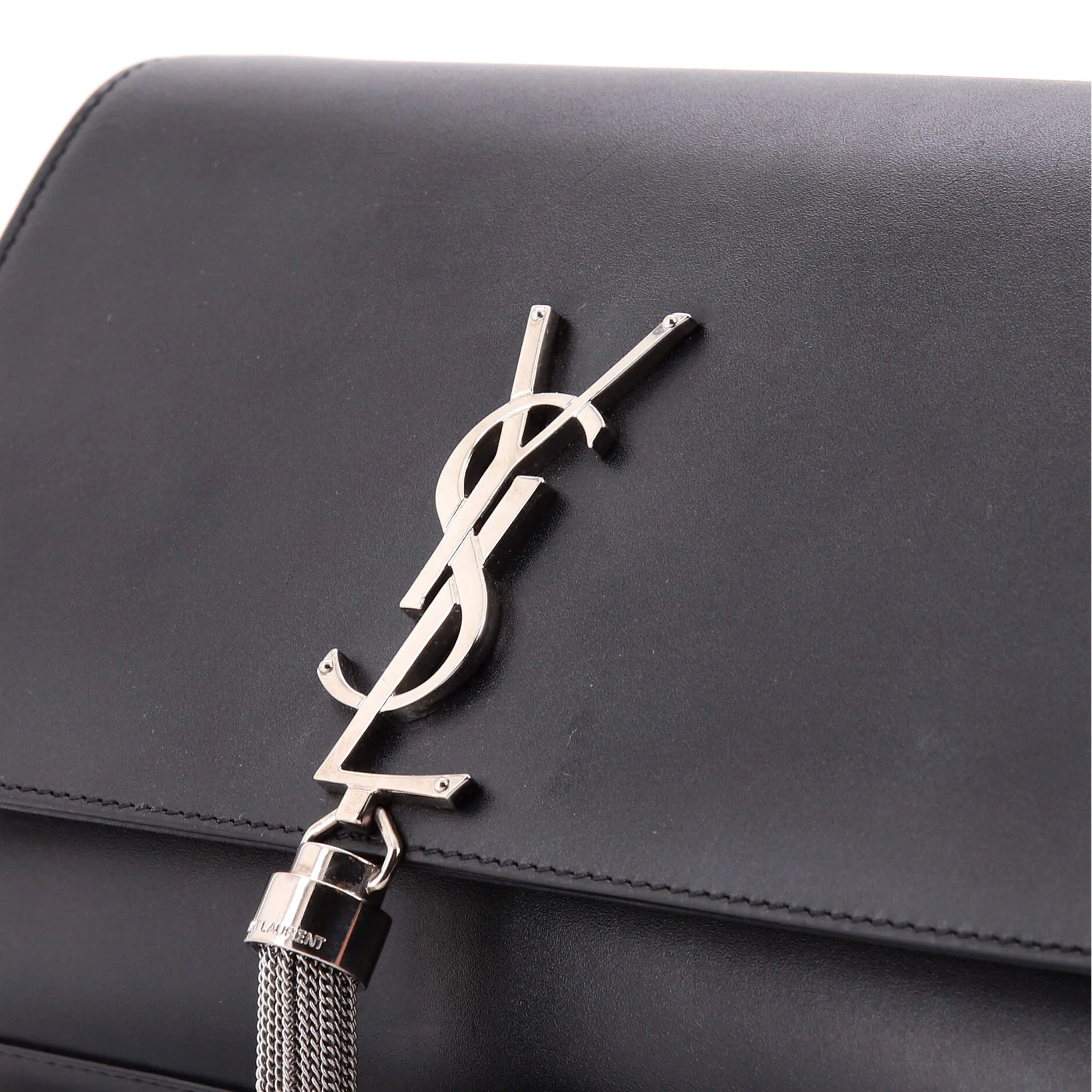 Classic Monogram Tassel Crossbody Bag Leather Medium - Image 6