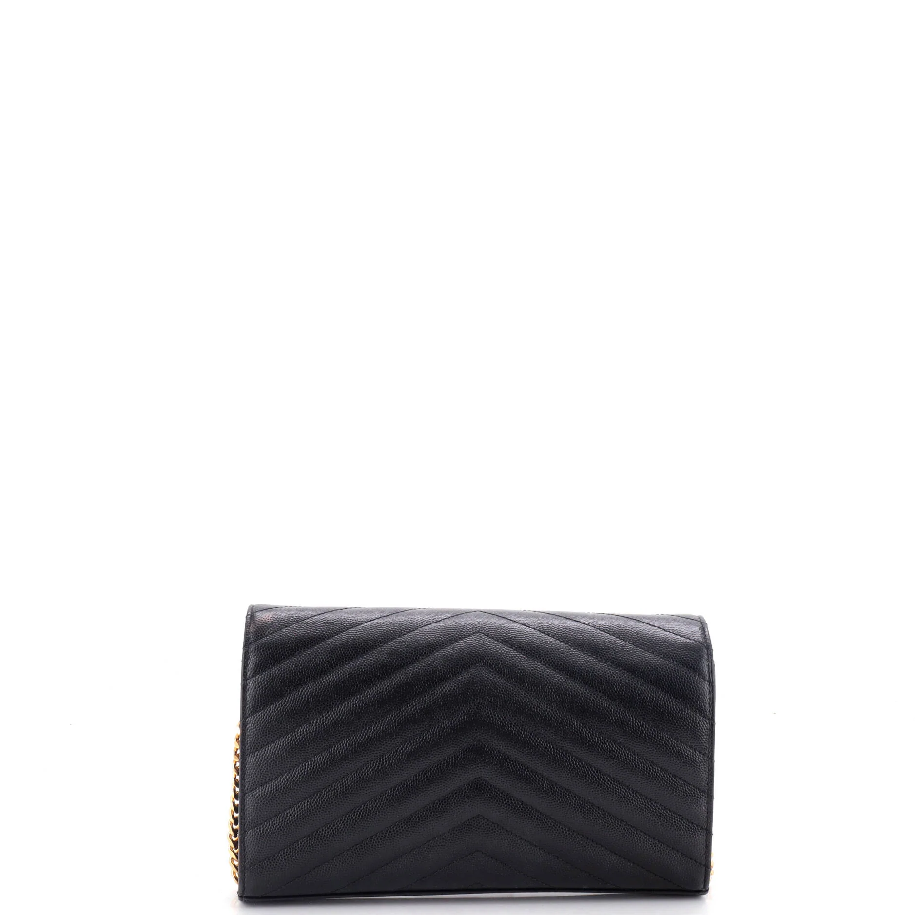 Classic Monogram Wallet on Chain Matelasse Chevron Leather Medium - Image 3