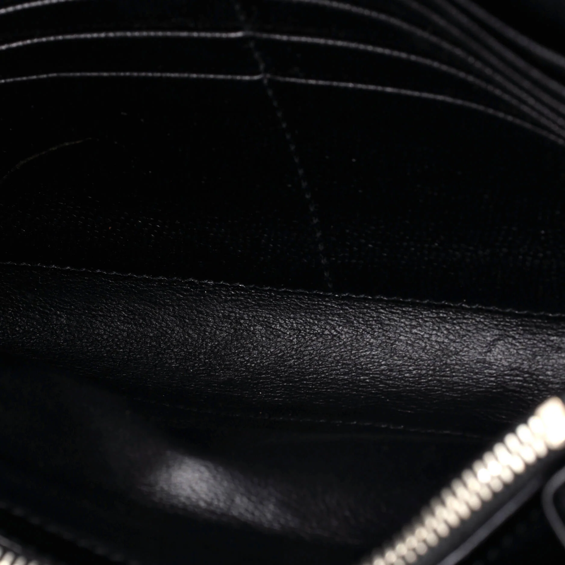 Classic Monogram Wallet on Chain Matelasse Chevron Leather Medium - Image 5