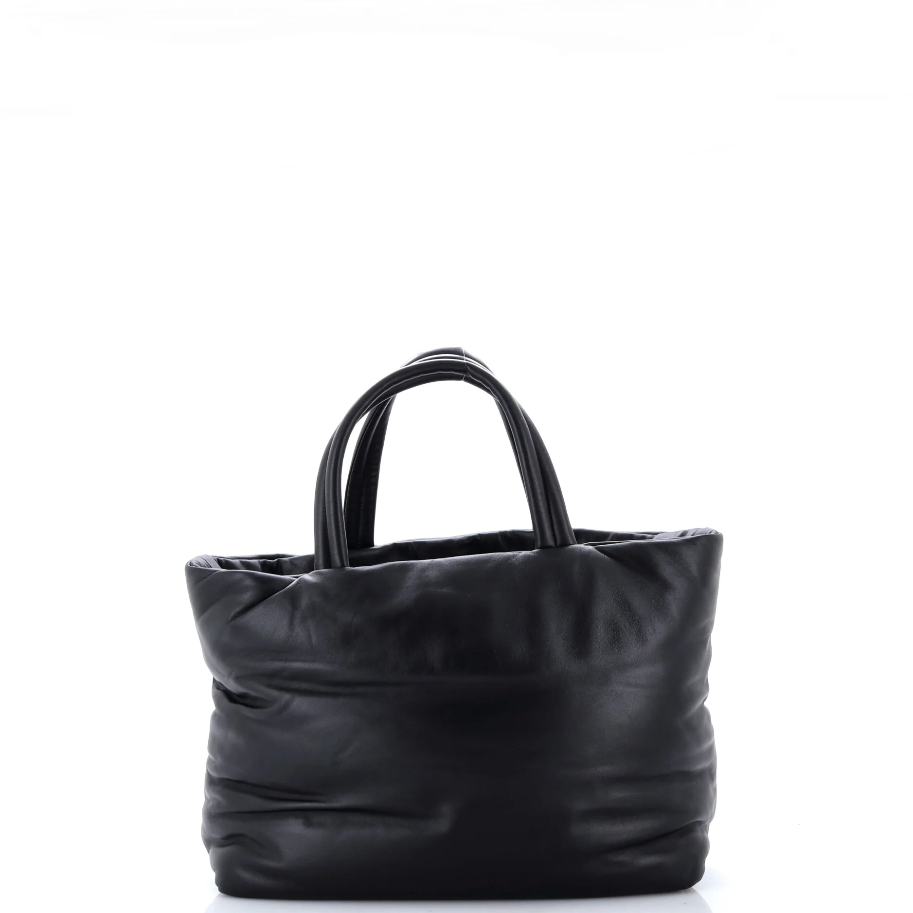 Debossed Logo Tote Padded Leather - Image 3