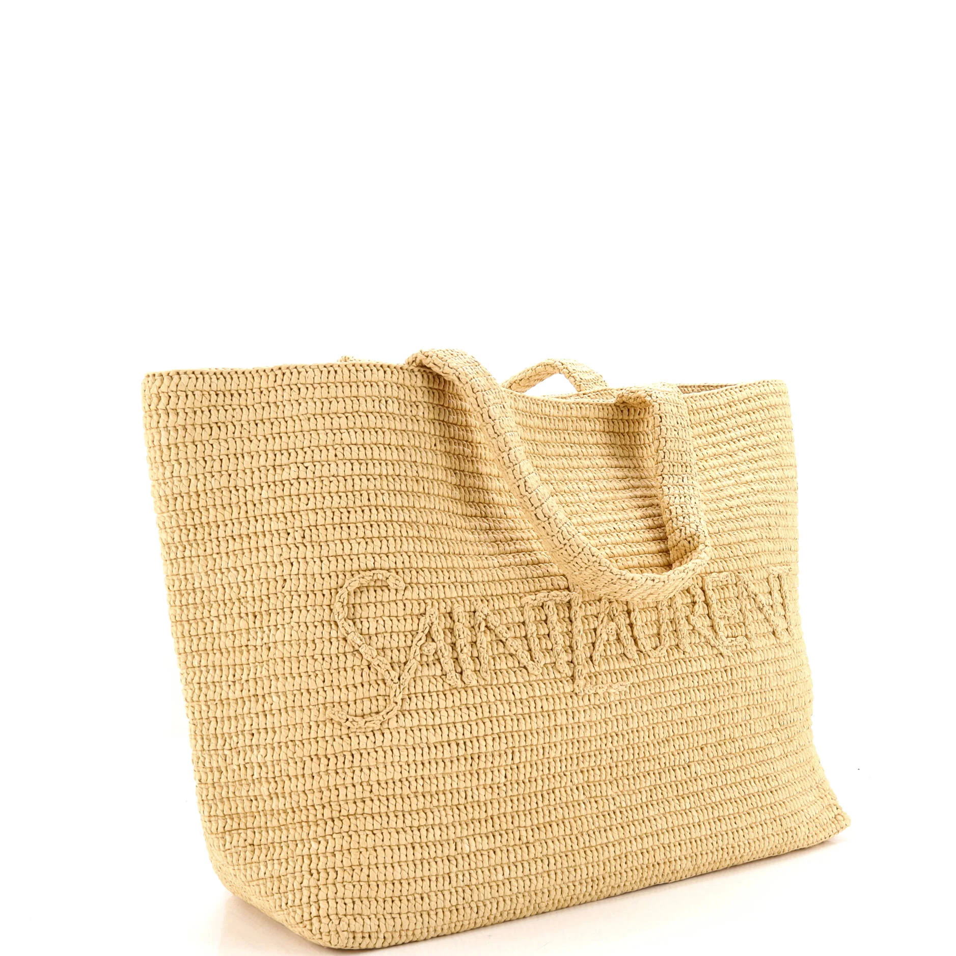 Logo Supple Tote Embroidered Raffia - Image 2
