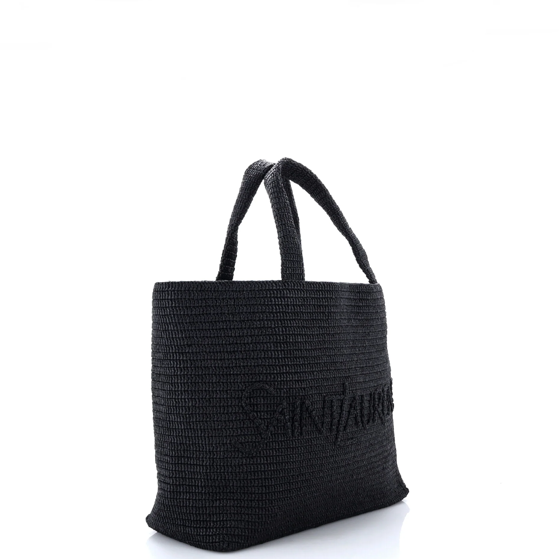 Logo Supple Tote Embroidered Raffia - Image 2
