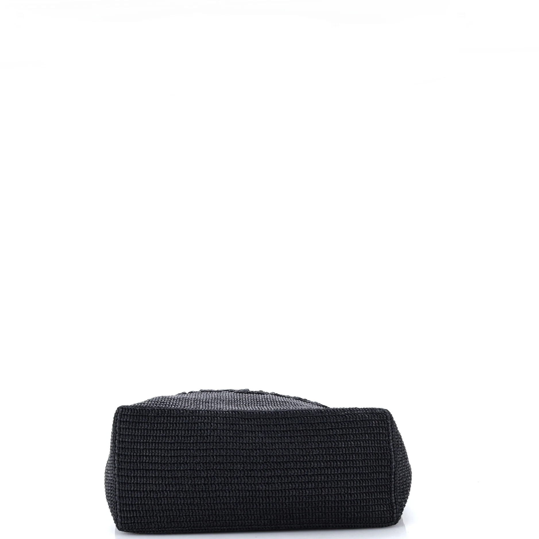 Logo Supple Tote Embroidered Raffia - Image 4