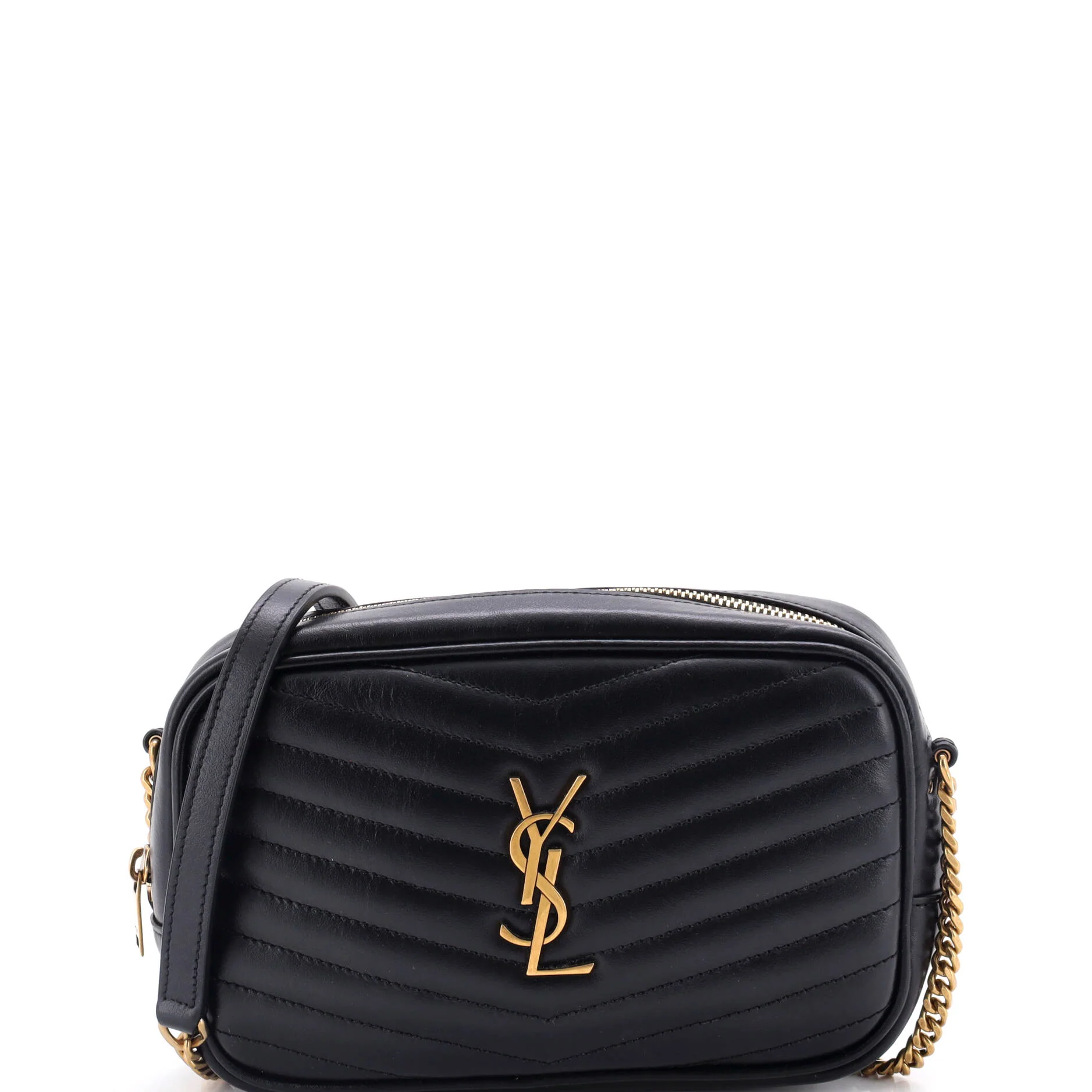 Lou Camera Bag Matelasse Chevron Leather Mini