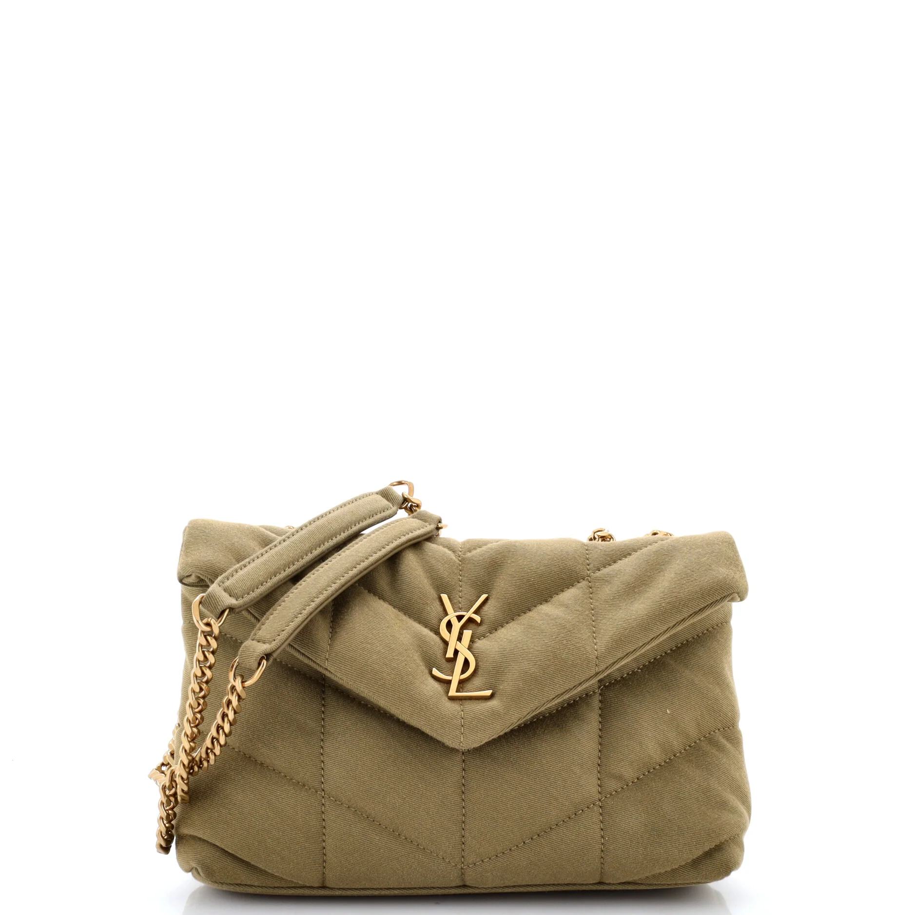 Loulou Puffer Shoulder Bag Quilted Canvas Mini