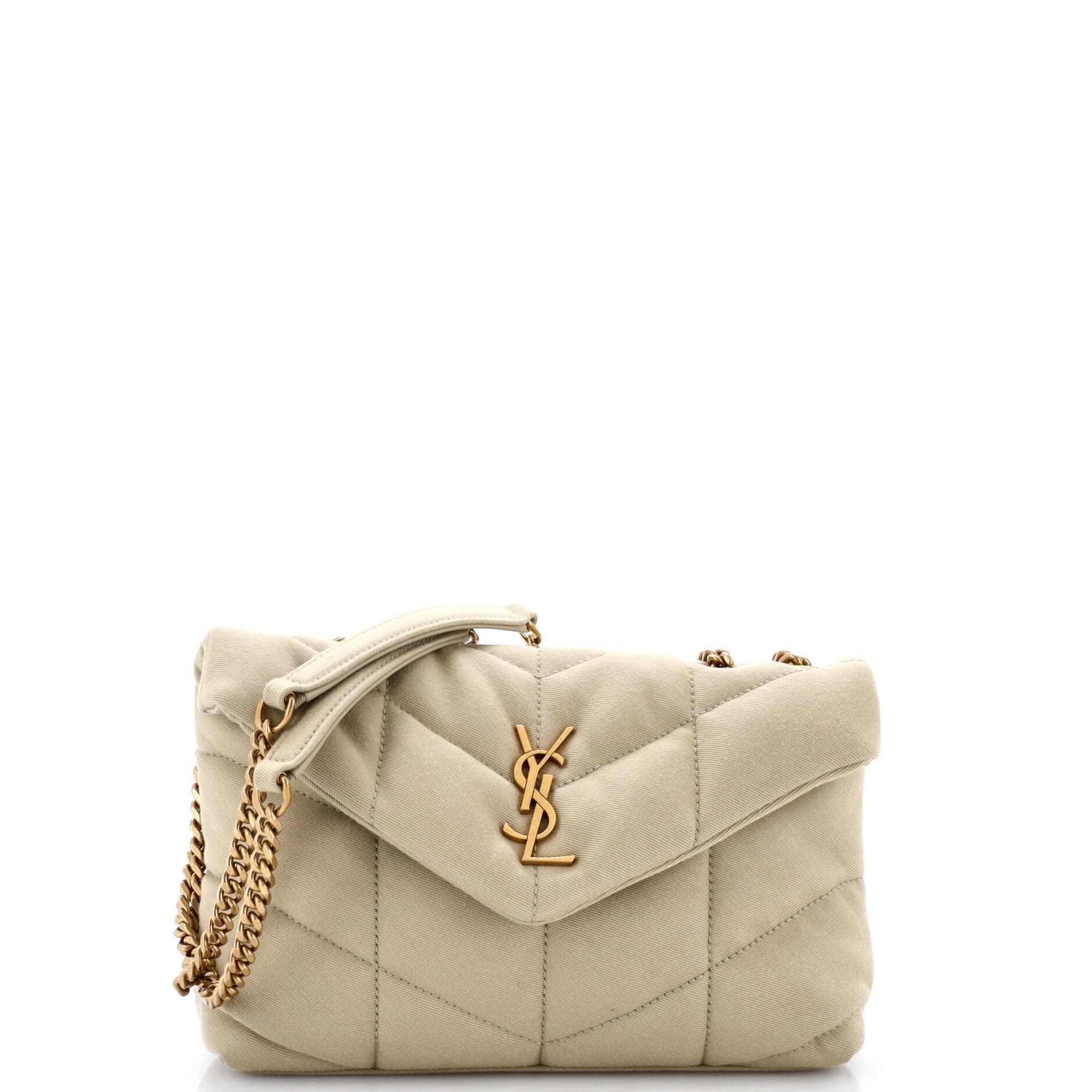 Loulou Puffer Shoulder Bag Quilted Canvas Mini