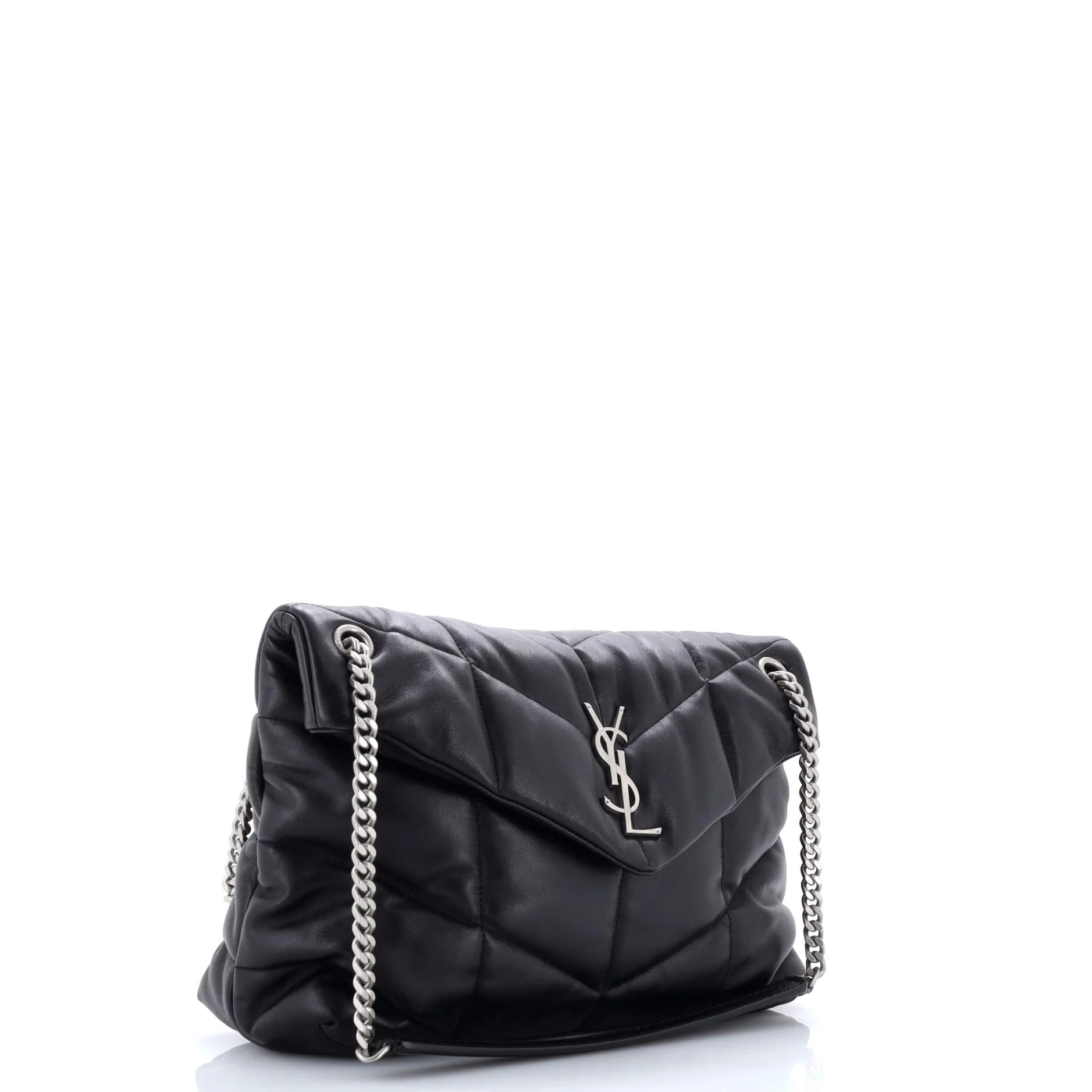 Loulou Puffer Shoulder Bag Quilted Leather Medium - Image 2