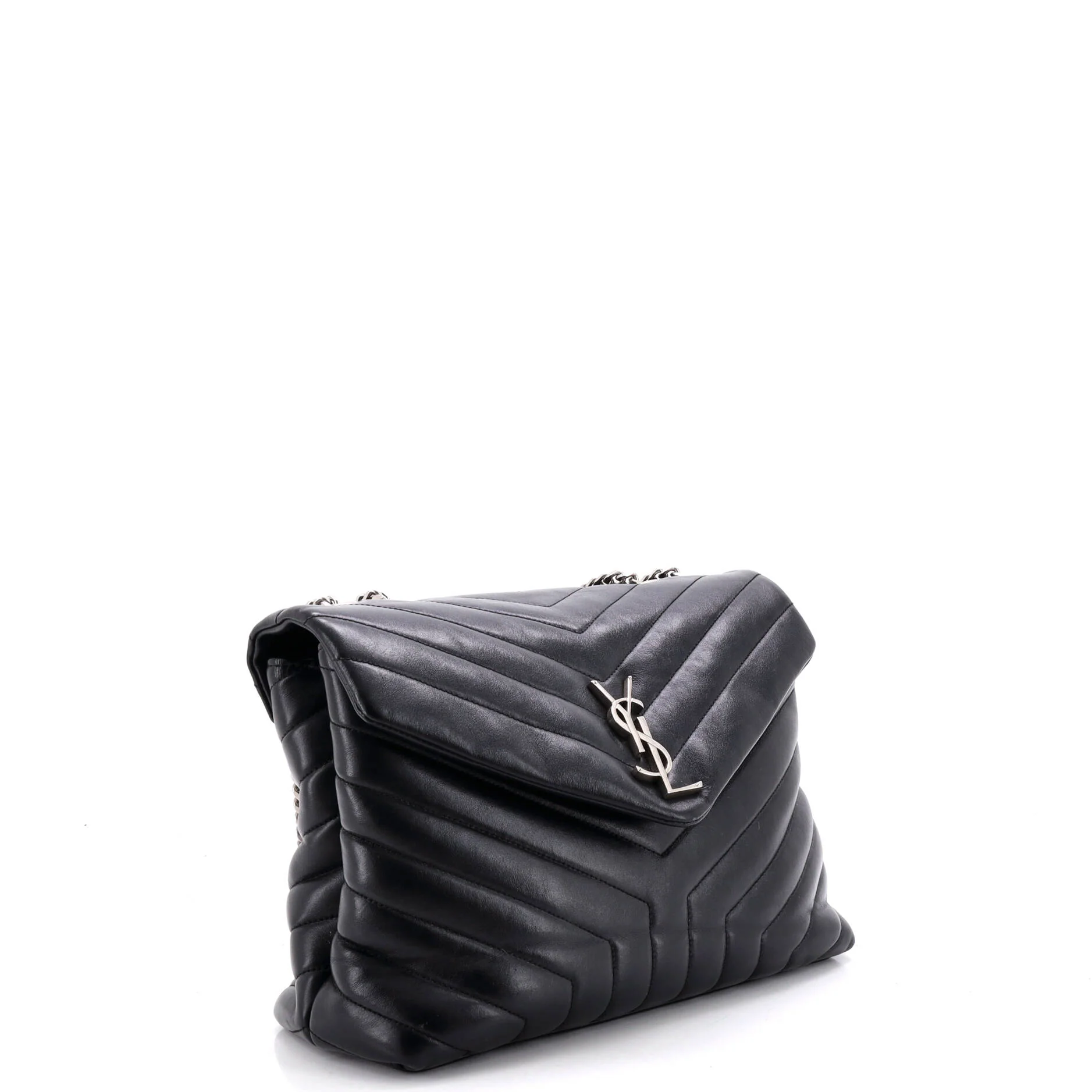 Loulou Shoulder Bag Matelasse Chevron Leather Medium - Image 2