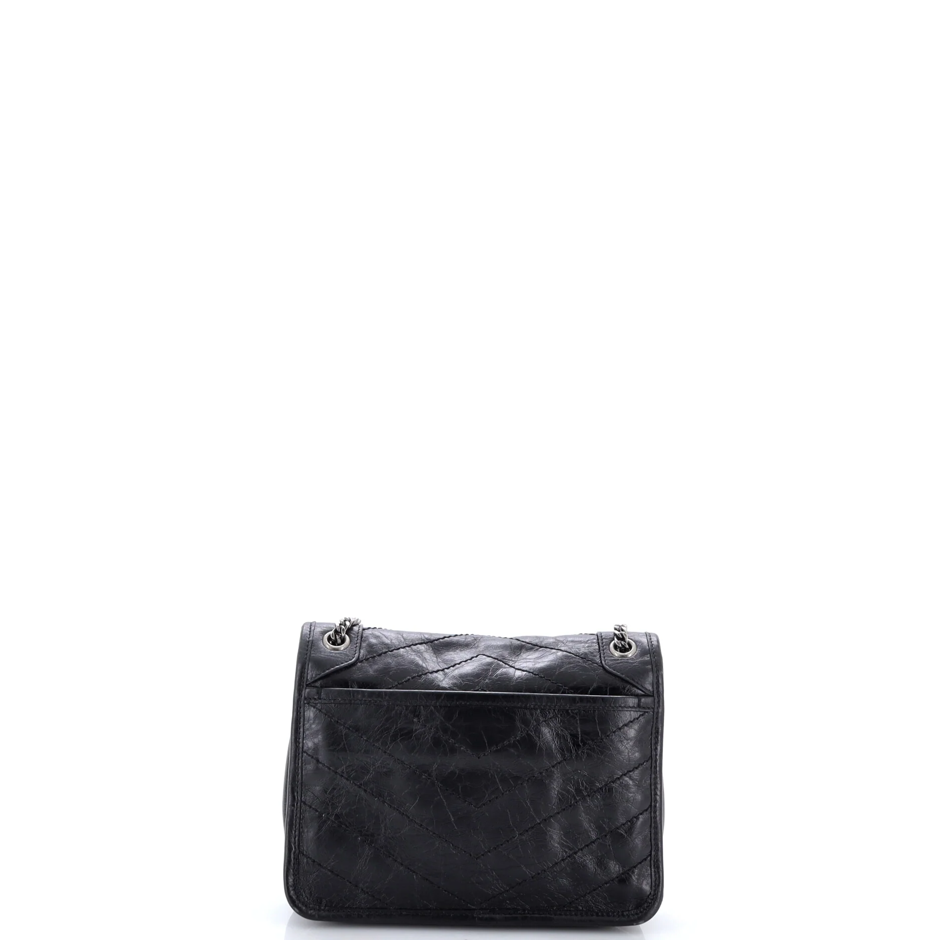 Niki Chain Flap Bag Matelasse Chevron Leather Baby - Image 3