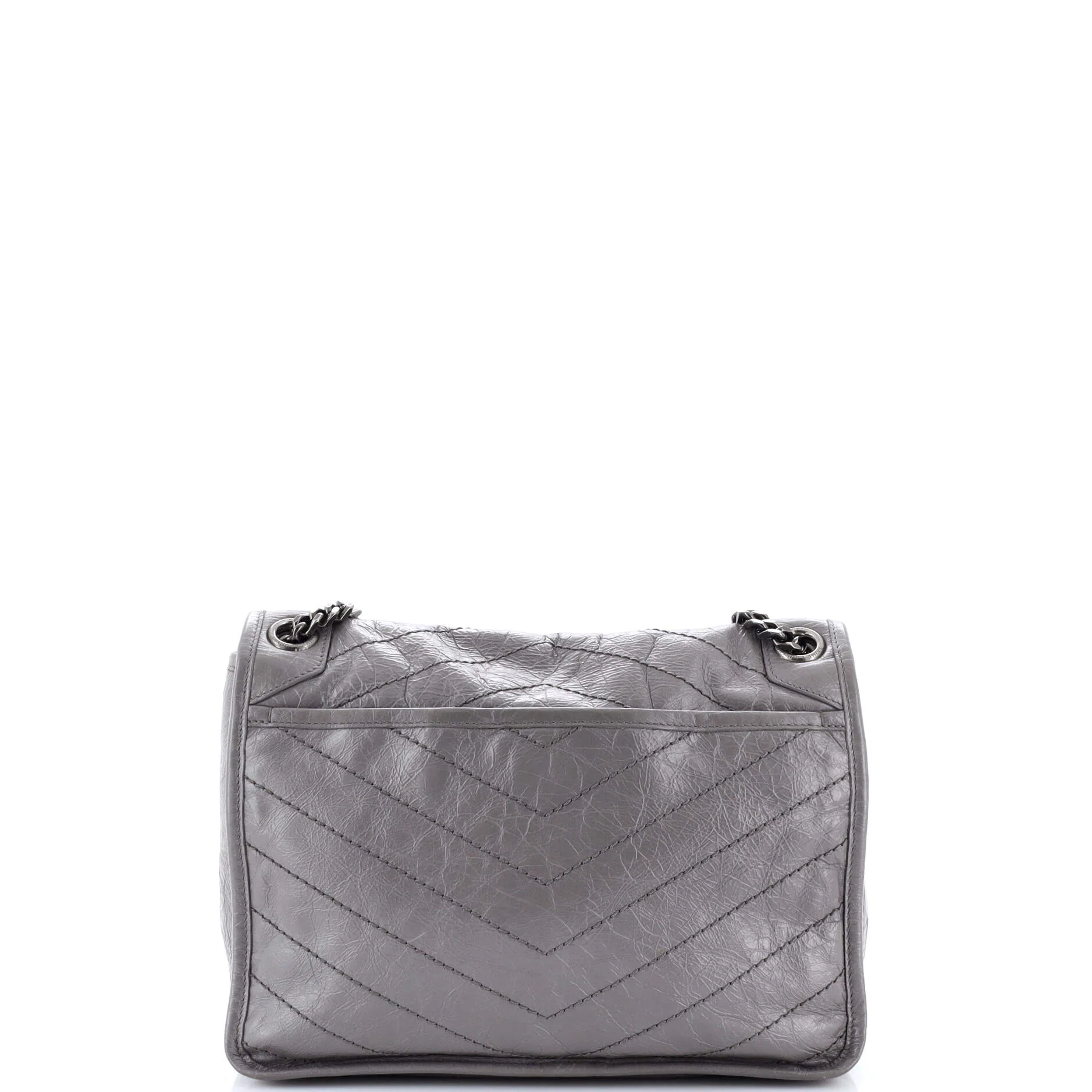 Niki Chain Flap Bag Matelasse Chevron Leather Medium - Image 3