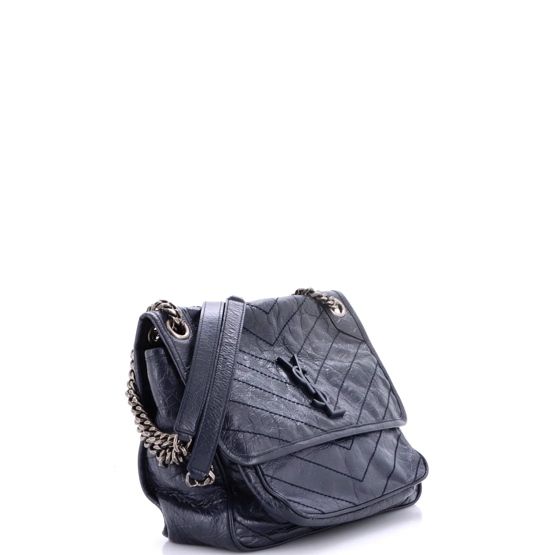 Niki Chain Flap Bag Matelasse Chevron Leather Medium - Image 2