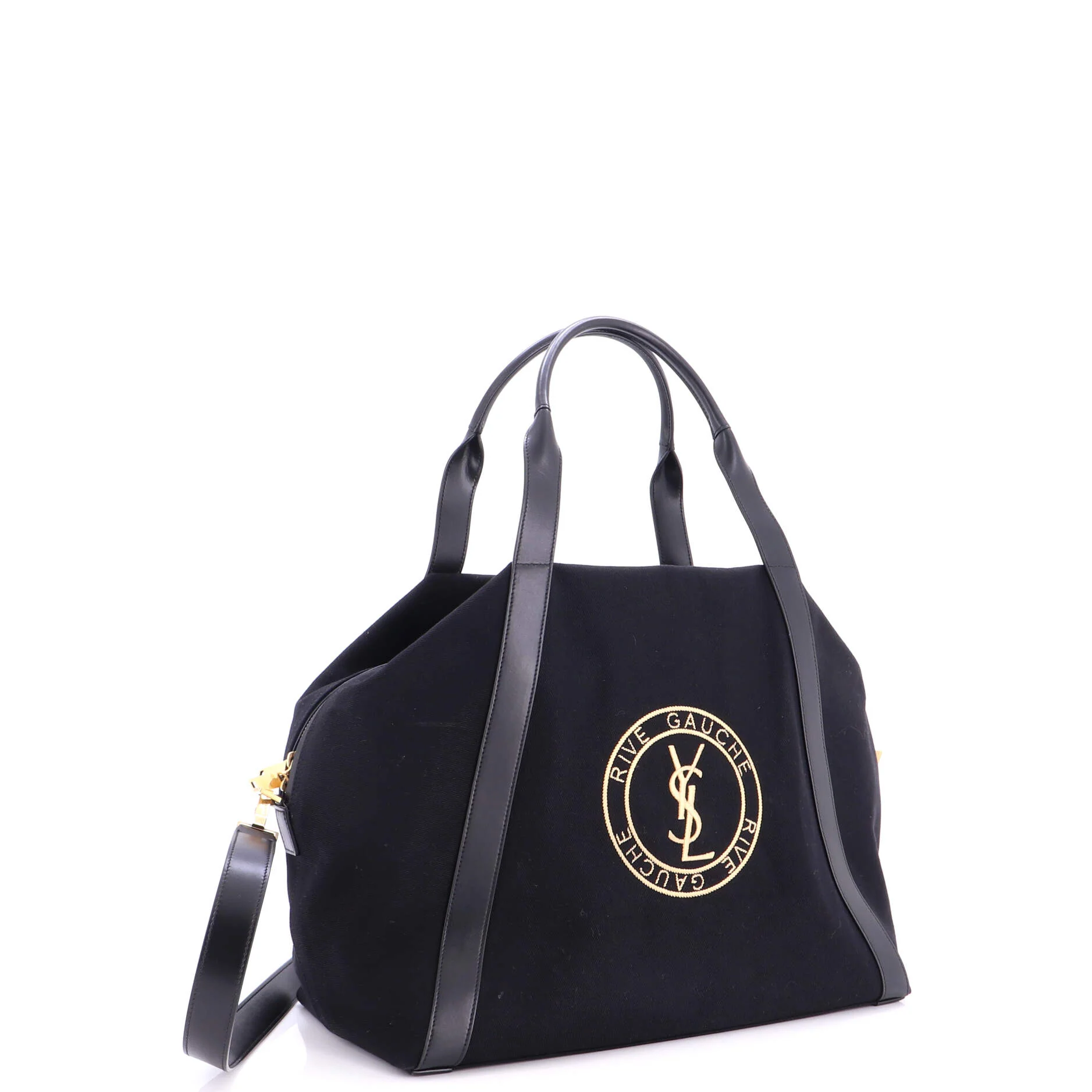 Rive Gauche Bowling Bag Embroidered Canvas - Image 2
