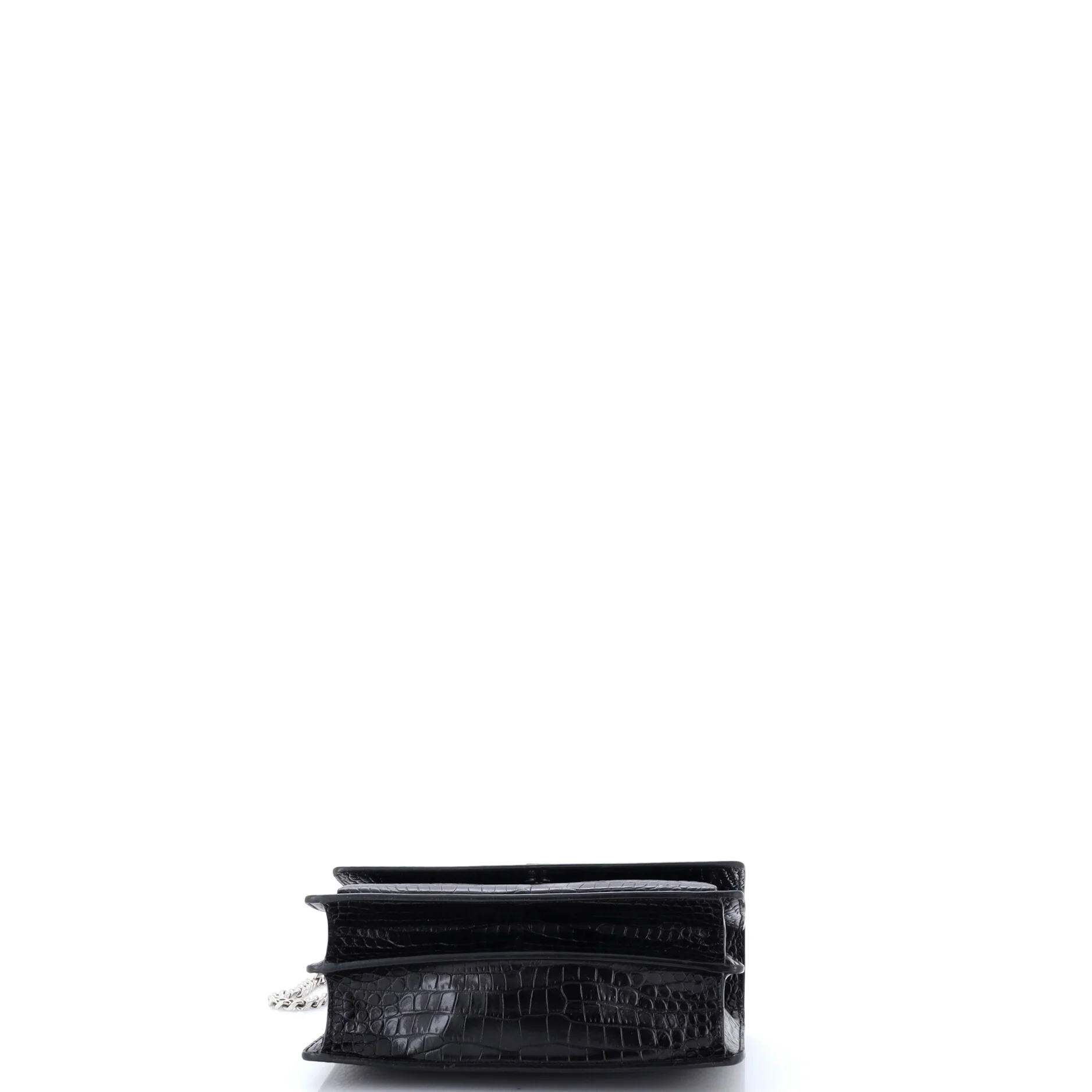 Sunset Crossbody Bag Crocodile Embossed Leather Medium - Image 5