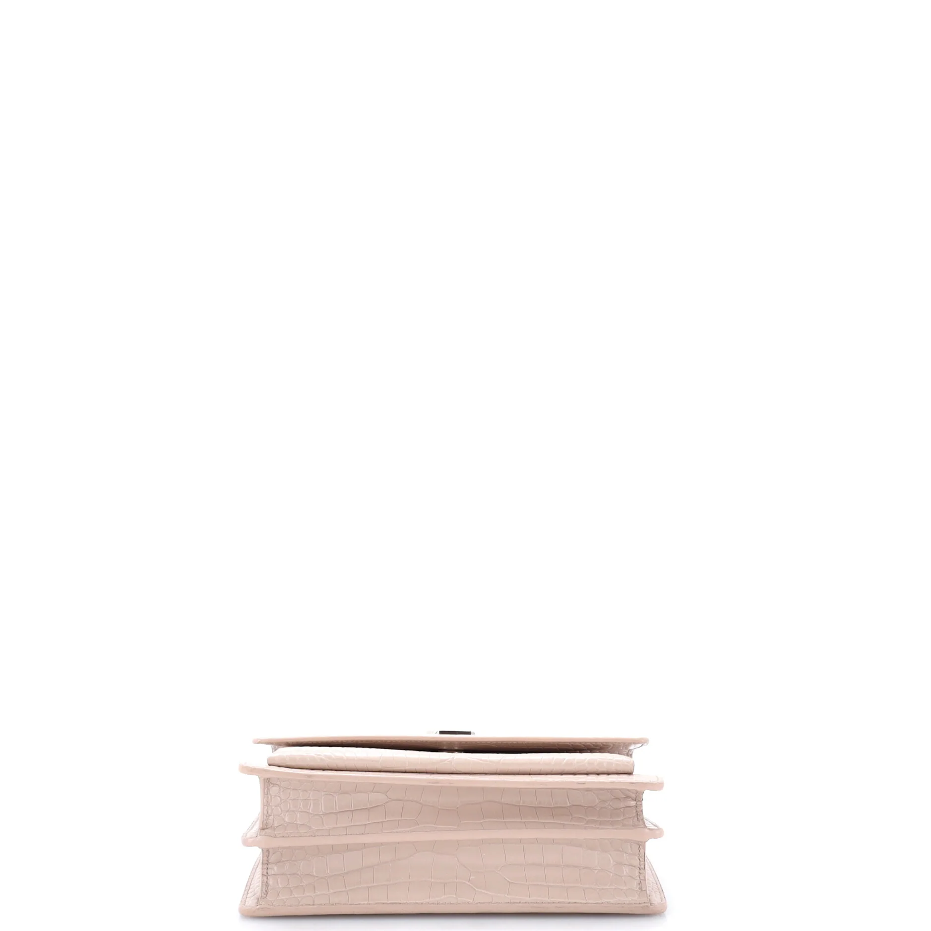 Sunset Crossbody Bag Crocodile Embossed Leather Medium - Image 4